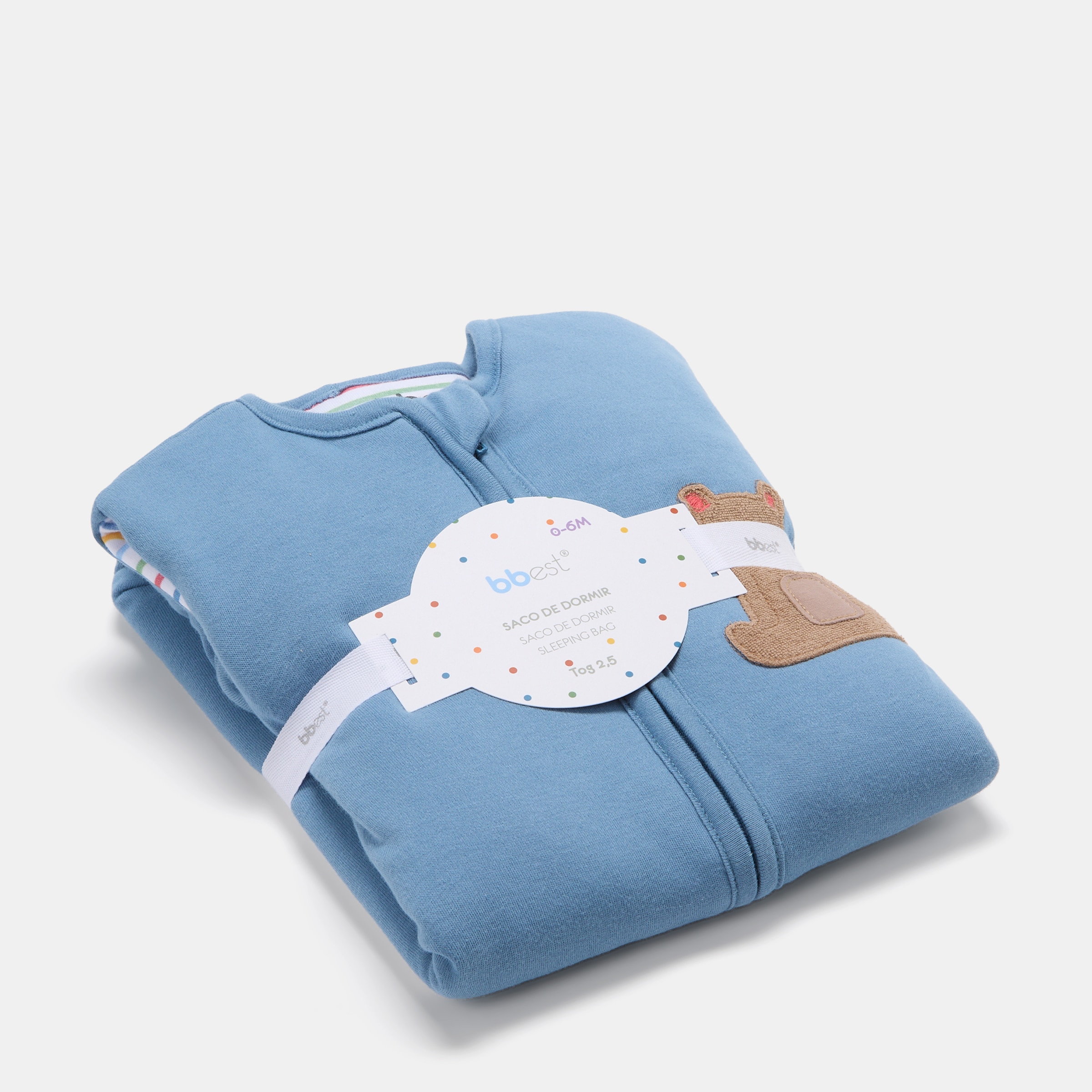 Saco de dormir Bbest da coleção Little Bugs, urso Tog 1.0 (disponível em vários tamanhos) Azul Electric-5