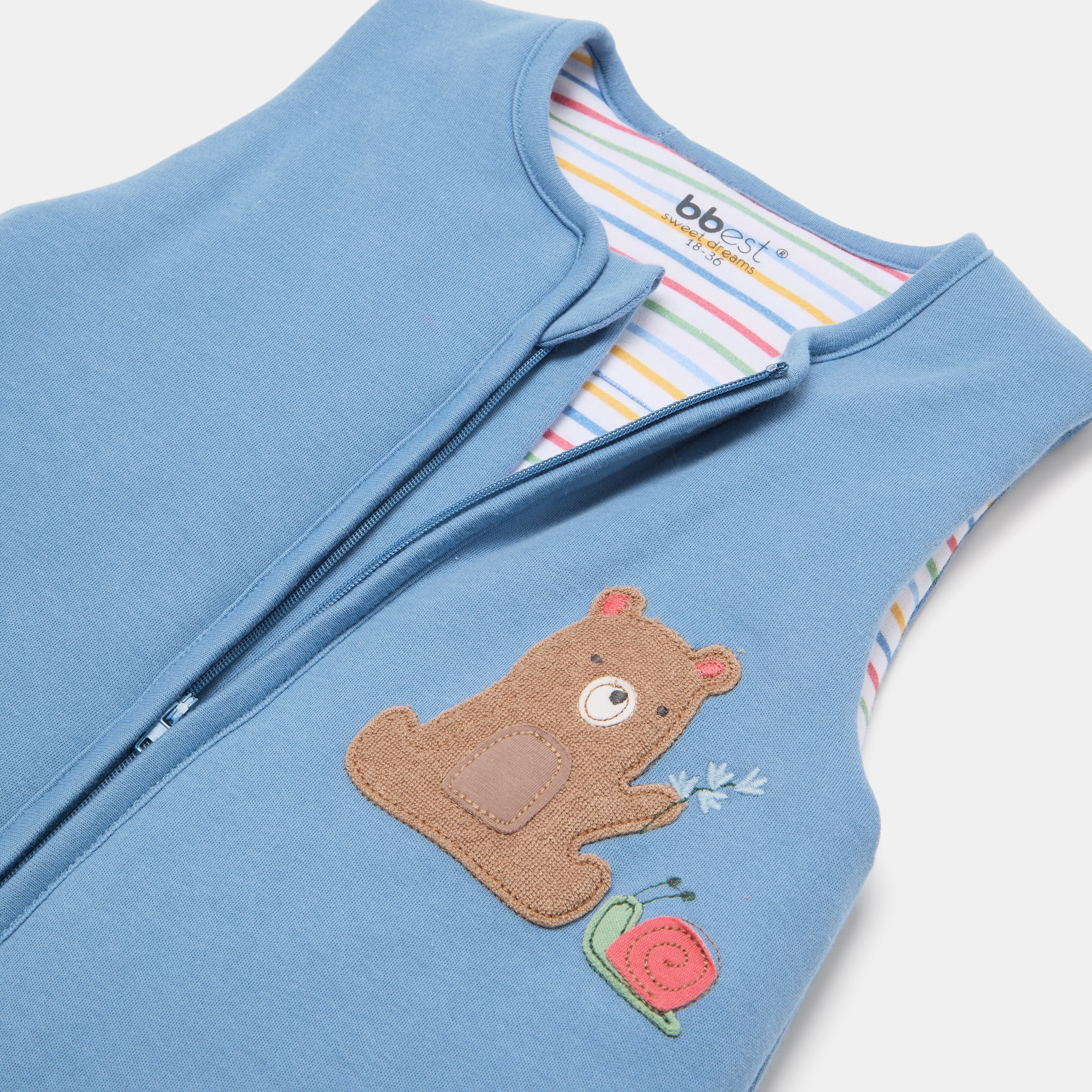 Manta Pijama Fresh Coleção Little Bugs, Urso Tog 1.0 Azul Electric-3