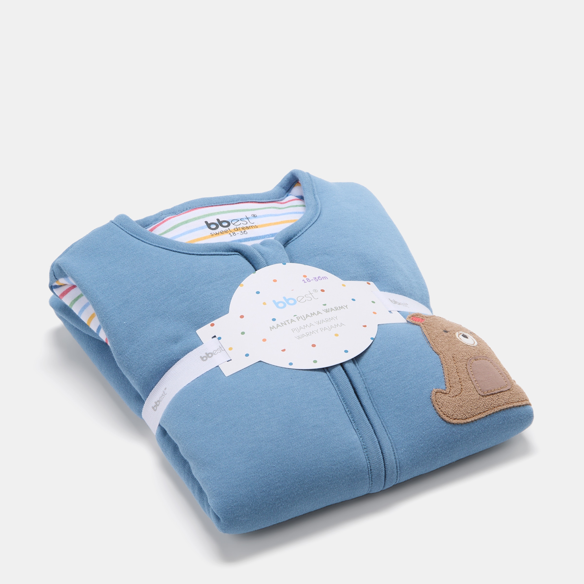 Manta Pijama Fresh Coleção Little Bugs, Urso Tog 1.0 Azul Electric-5