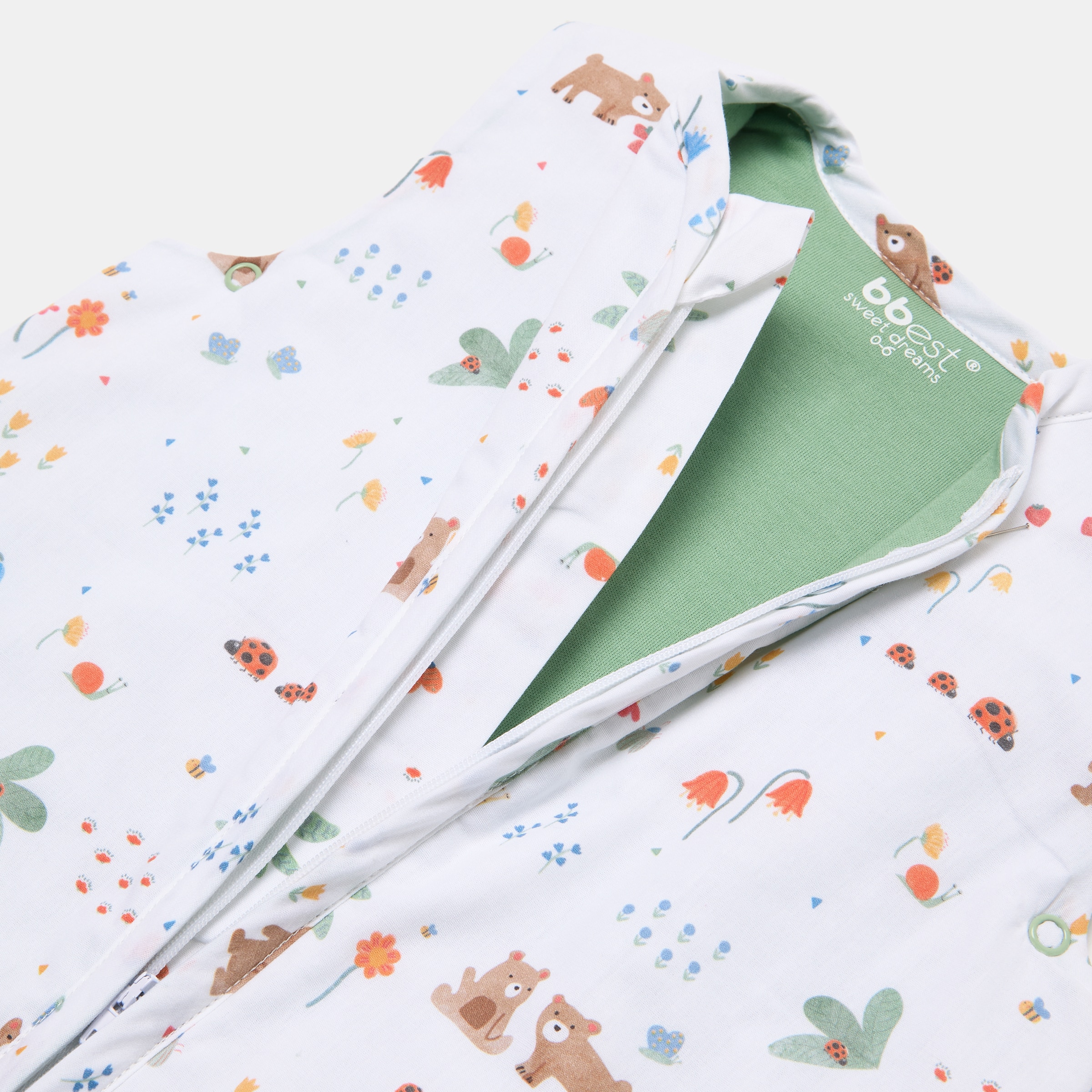 Saco de dormir Bbest da coleção Little Bugs insetinhos e flores Tog 1.0 (disponível em vários tamanhos) Multicolor-3