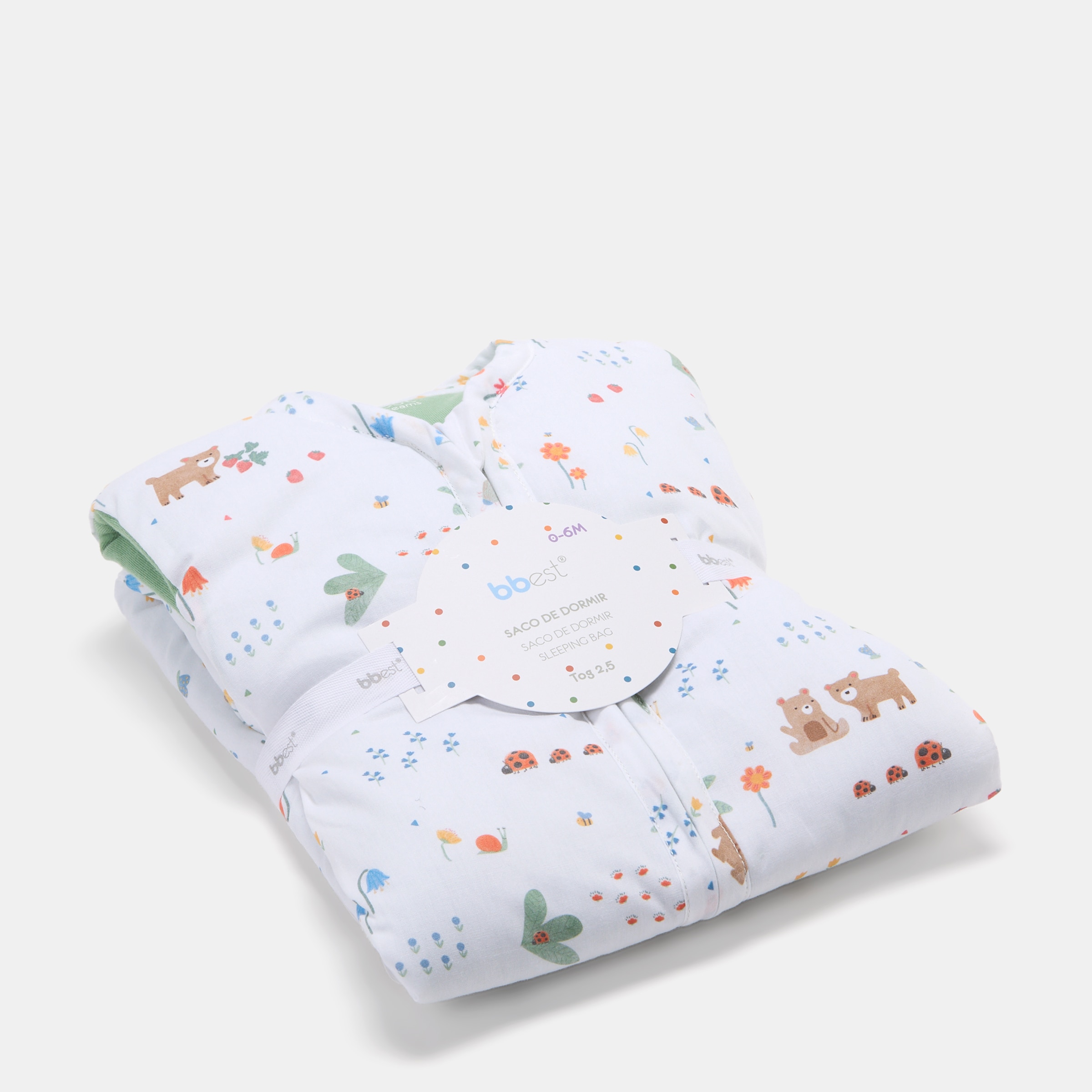 Saco de dormir Bbest da coleção Little Bugs insetinhos e flores Tog 1.0 (disponível em vários tamanhos) Multicolor-5