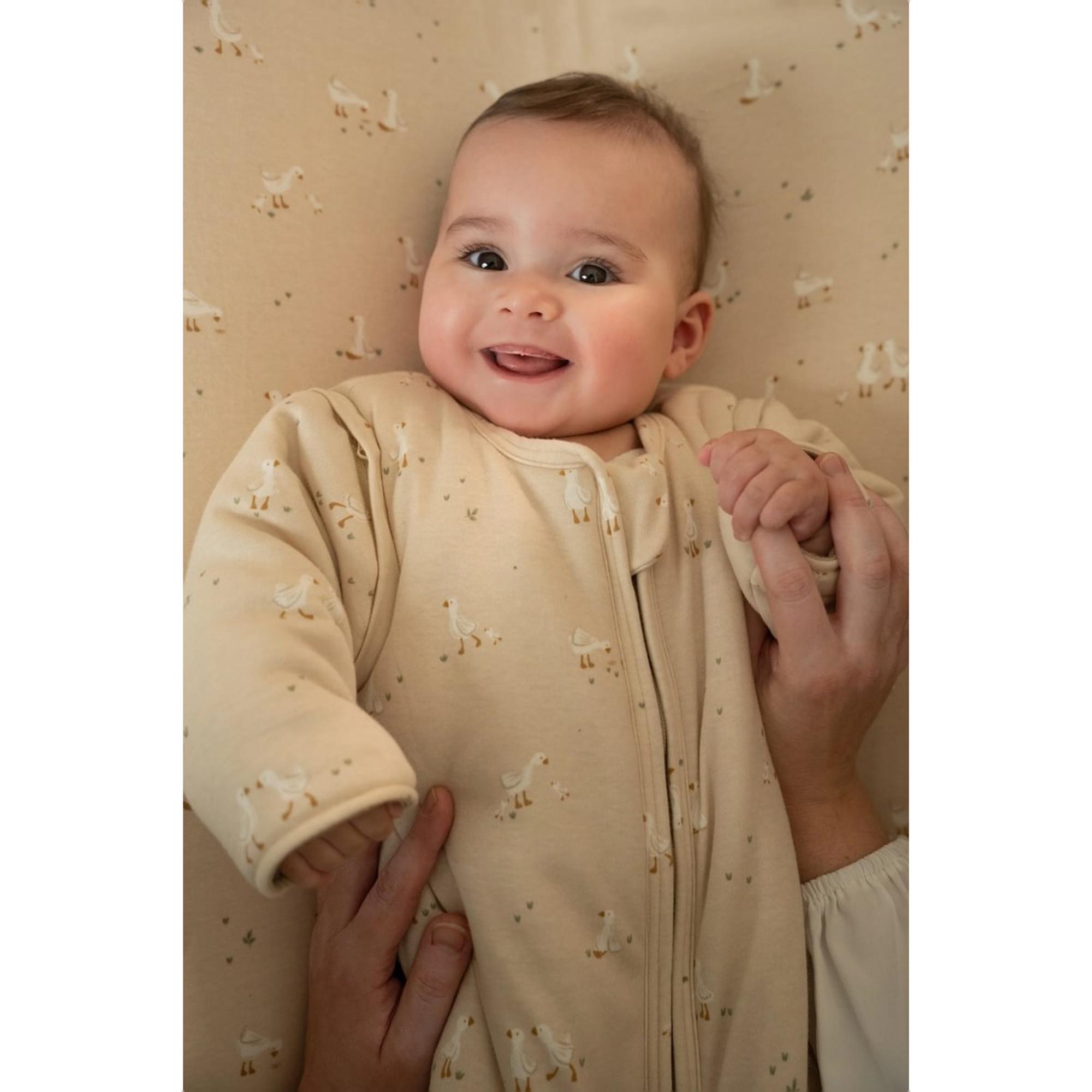 Saco dormir Little Dutch invierno Newborn Natur - Rosa Rosa-2