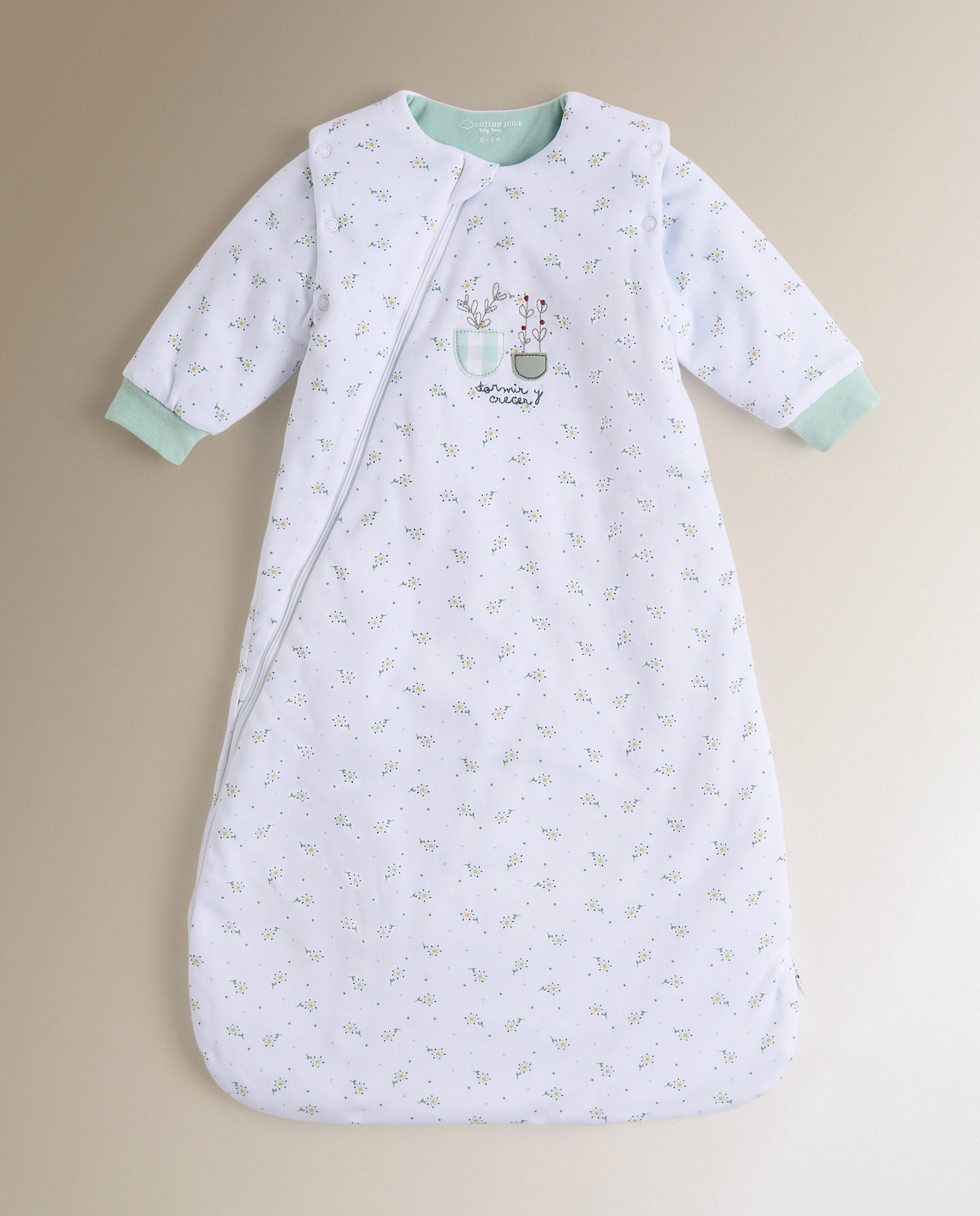 Imagem 0 de Manta Pijama Warmy com Mangas Sésamo Flores TOG 2.5