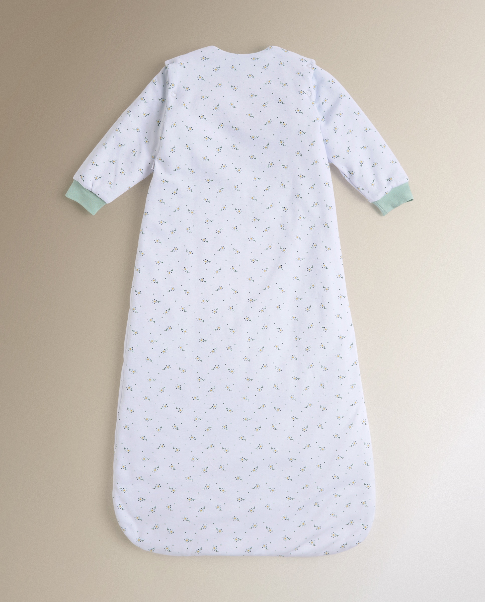 Saco de Dormir com Mangas Sésamo Flores TOG 2.5 Verde Mint-2