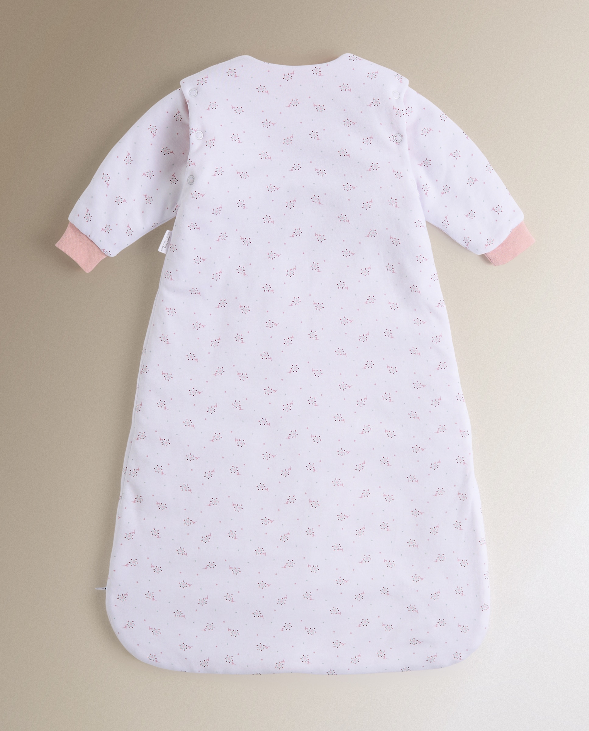 Saco de Dormir com Mangas Sésamo Flores TOG 2.5 Rosa antigo-2