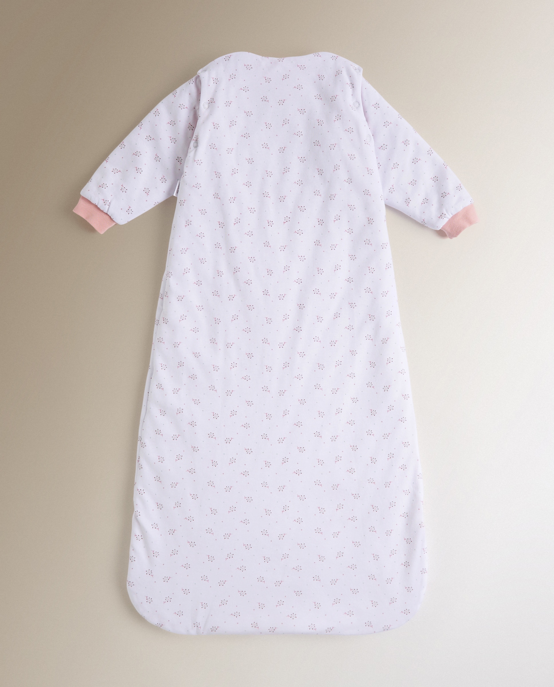 Pack de 2 Lençóis de Baixo de Jersey às Riscas Cinzento-claro-2