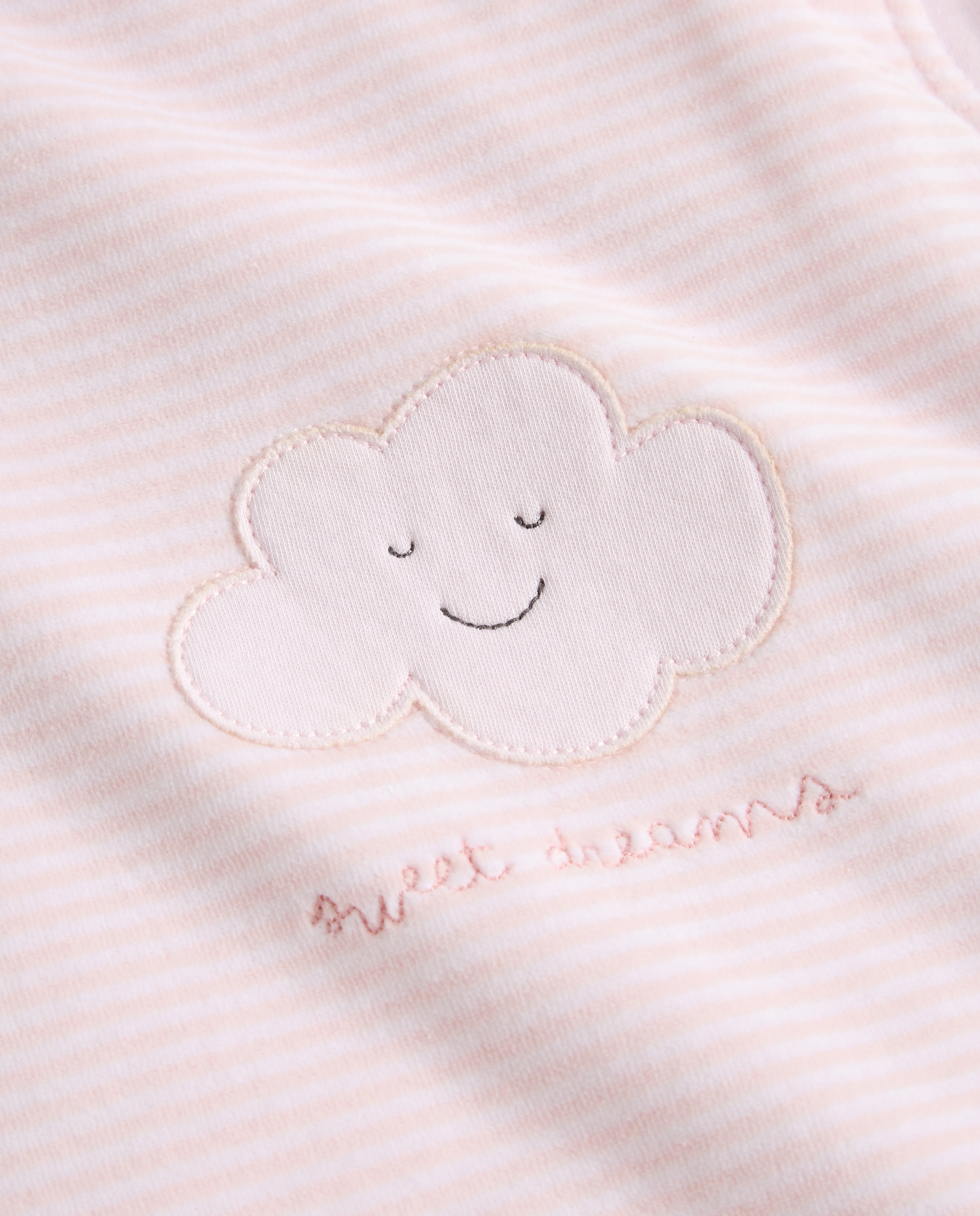 Saco de Dormir Velour Riscas Nuvem TOG 2.5 Rosa-claro-4