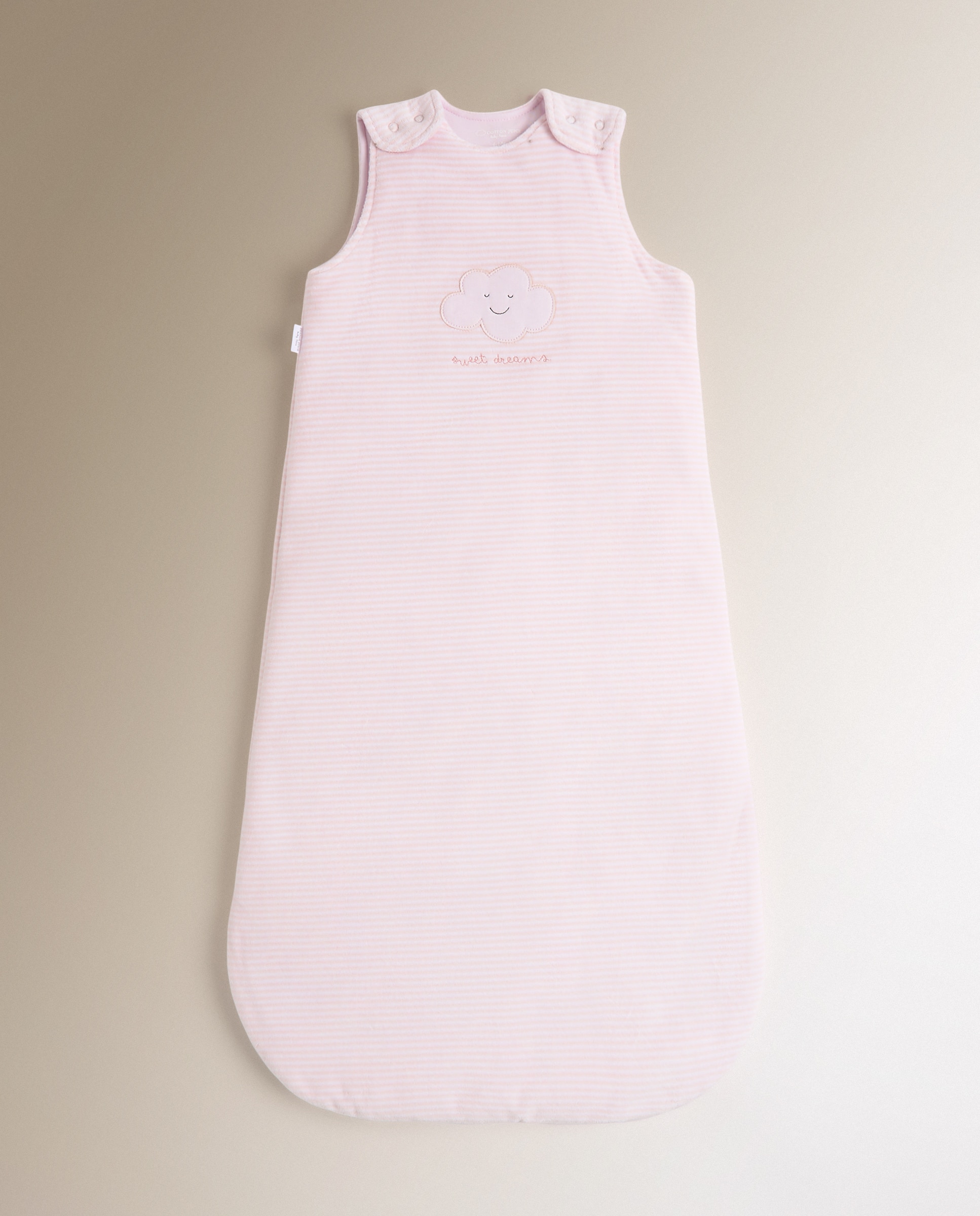 Saco de dormir Cotton Juice Baby Home Abecedario TOG 2.5 - Rosa claro Rosa claro-1
