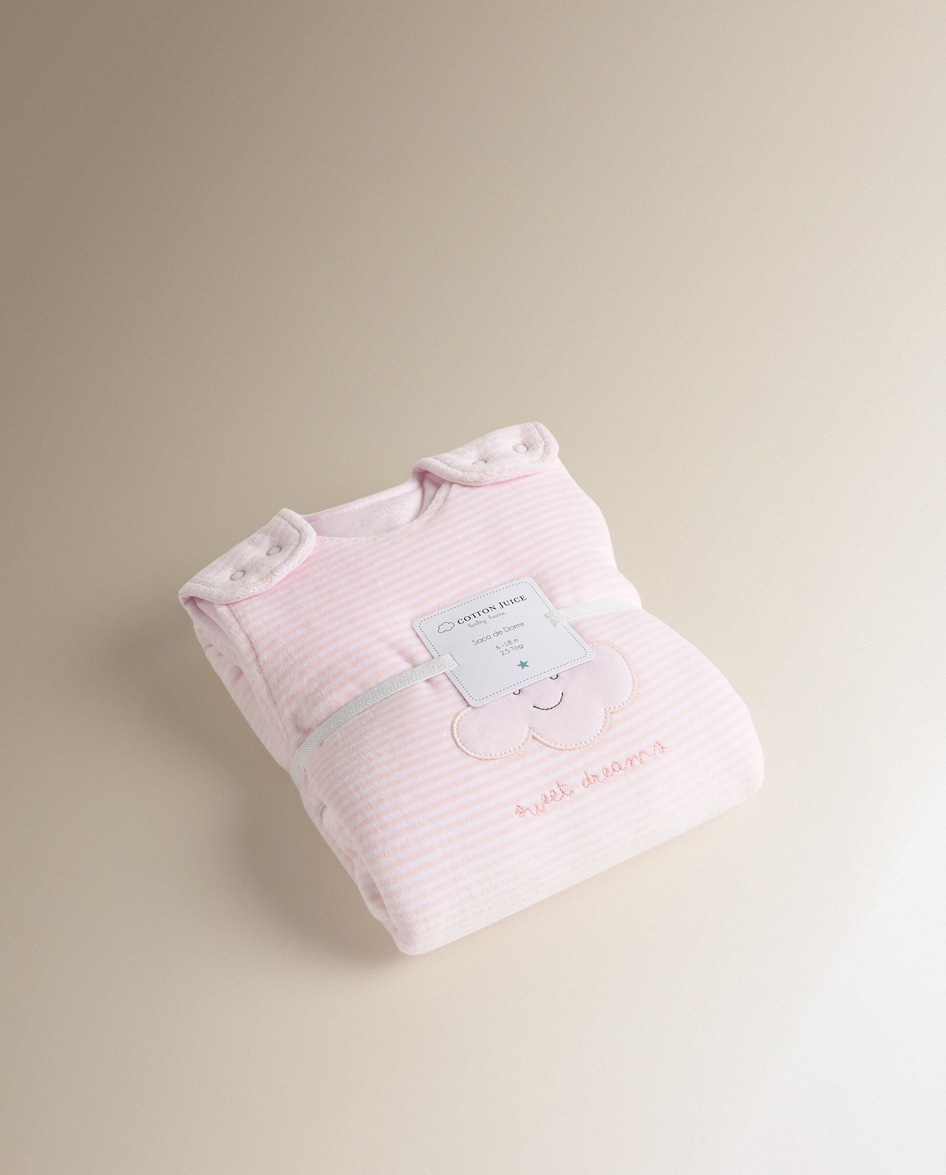 Saco de dormir Cotton Juice Baby Home Abecedario TOG 2.5 - Rosa claro Rosa claro-5