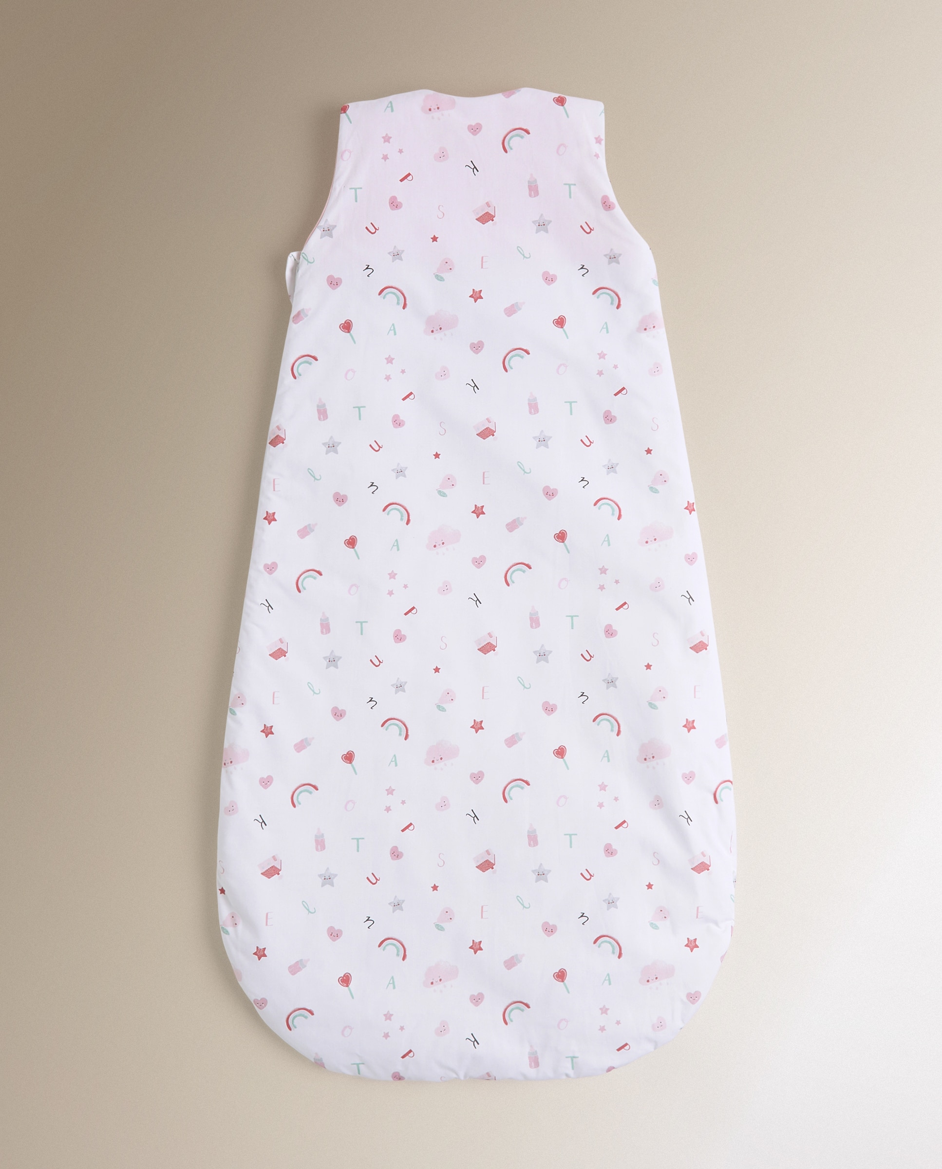 Saco de dormir con mangas Cotton Juice Baby Home Sésamo Flores TOG 2.5 - Rosa Rosa-2
