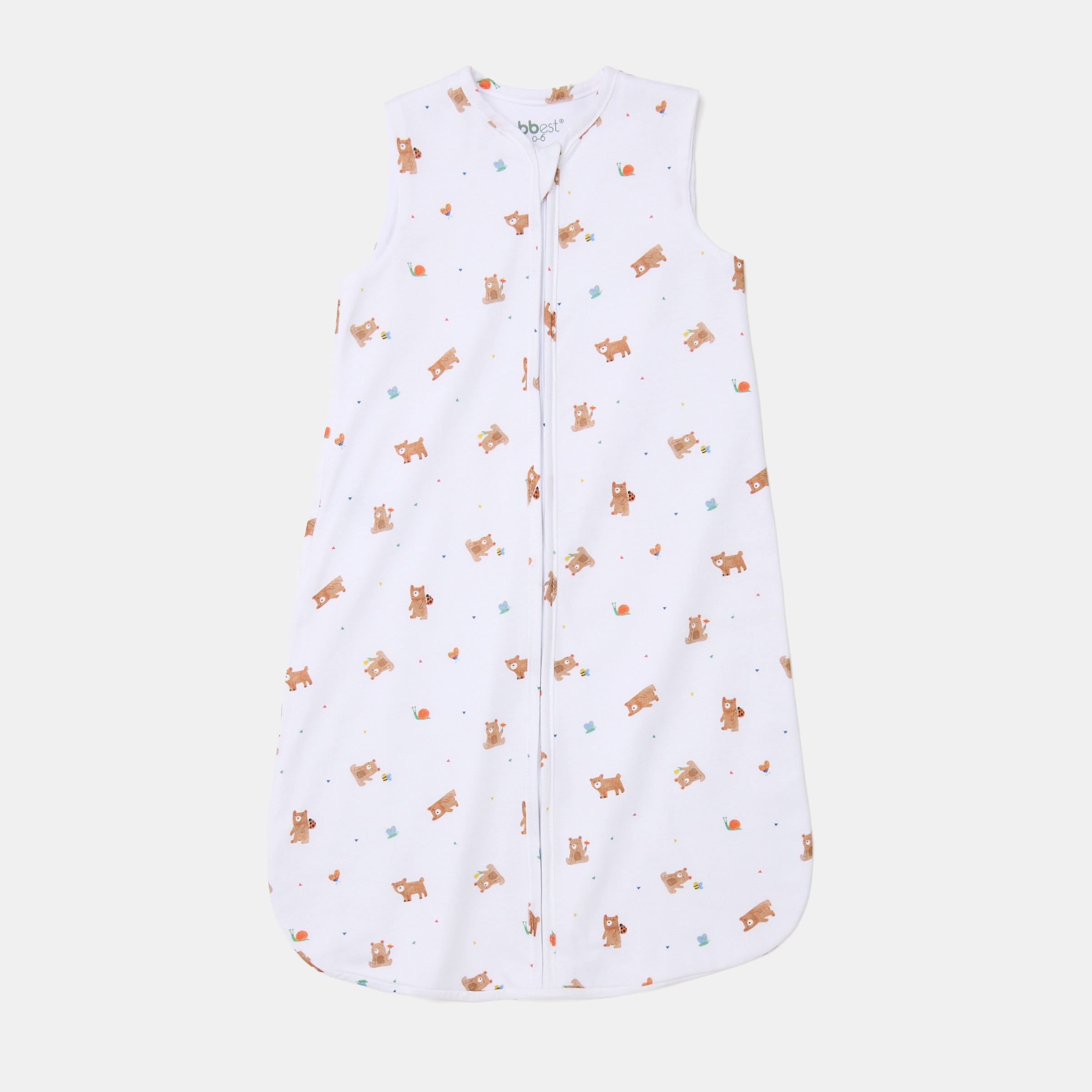 Imagem 0 de Saco de dormir velour Cotton Juice Baby Home Riscas Nube TOG 2.5
