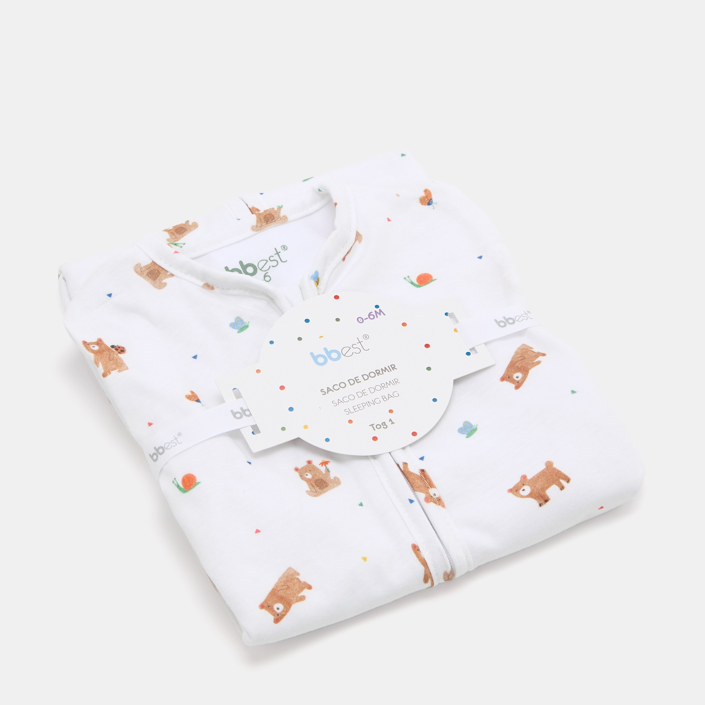 Saco de dormir velour Cotton Juice Baby Home Rayitas Nube TOG 2.5 - Multicolor Multicolor-5