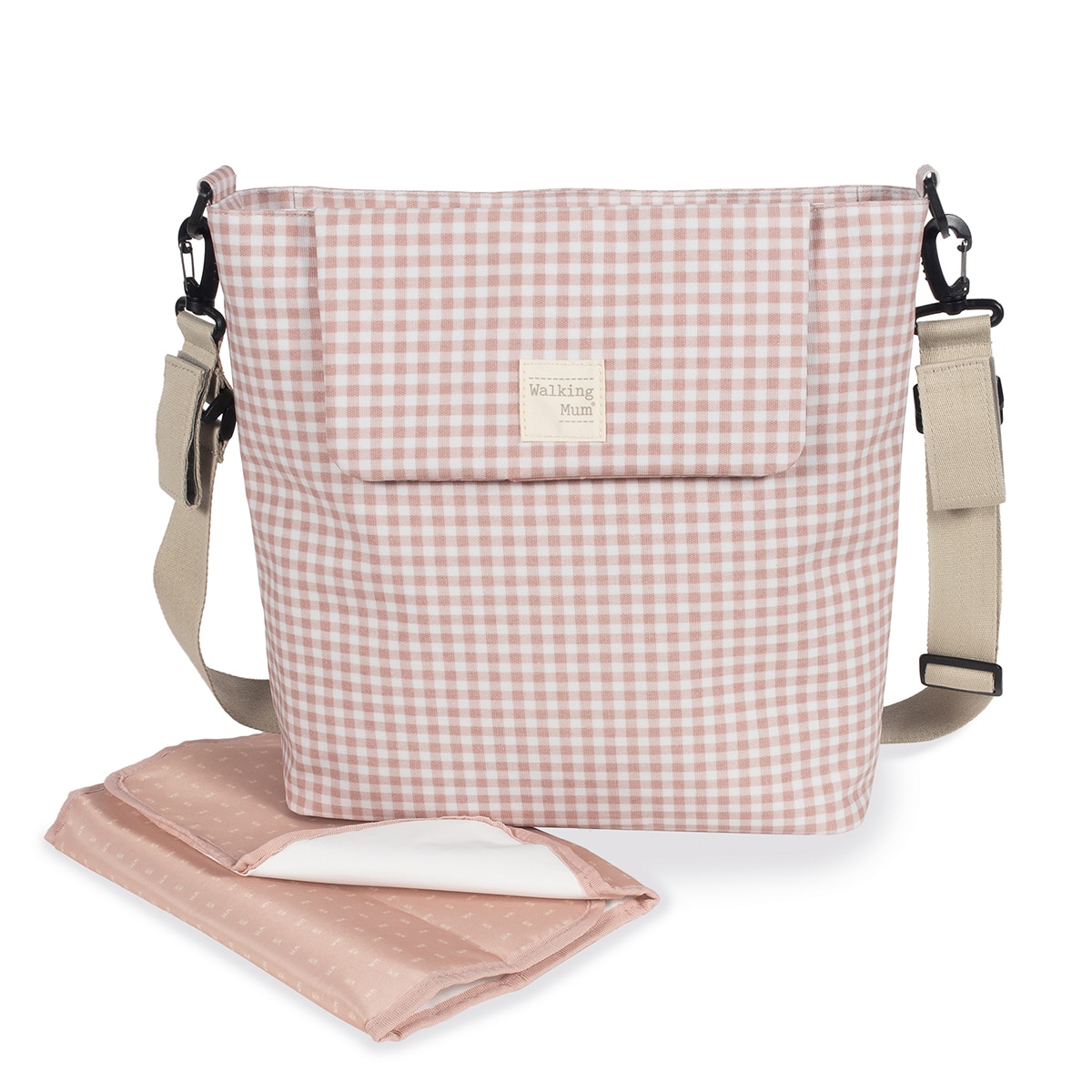 Walking Mum - Bolso Canastilla Walking Mum I Love Vichy.