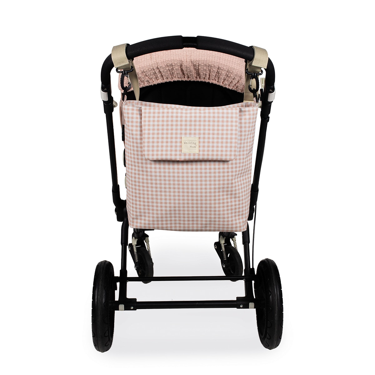 Bolso Canastilla Walking Mum I Love Vichy - Rosa Rosa-6