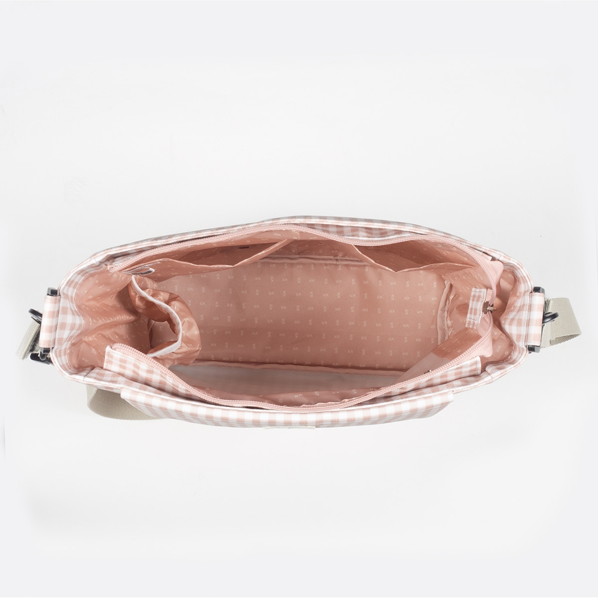 Bolso Canastilla Walking Mum I Love Vichy - Rosa Rosa-7