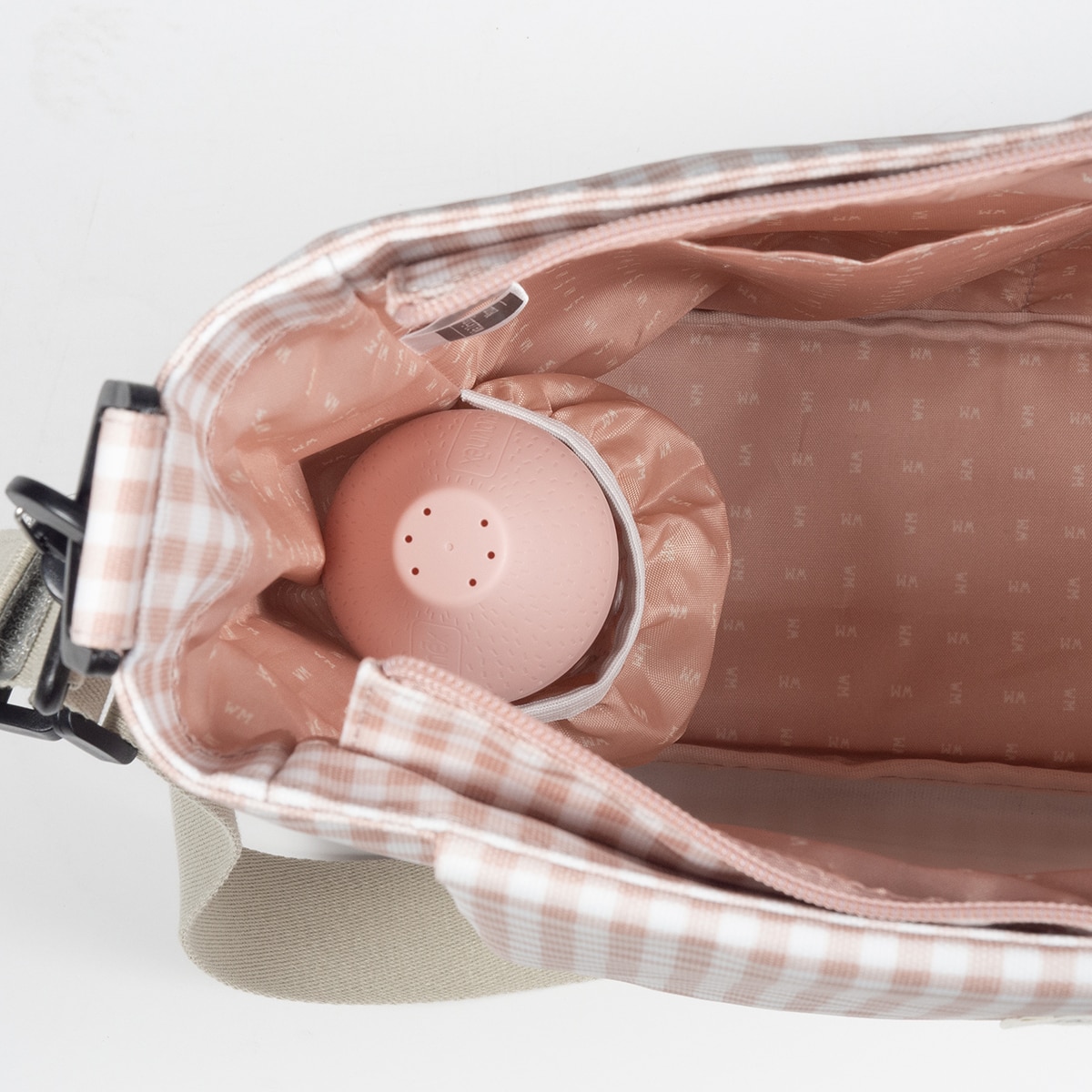 Bolso Canastilla Walking Mum I Love Vichy - Rosa Rosa-8