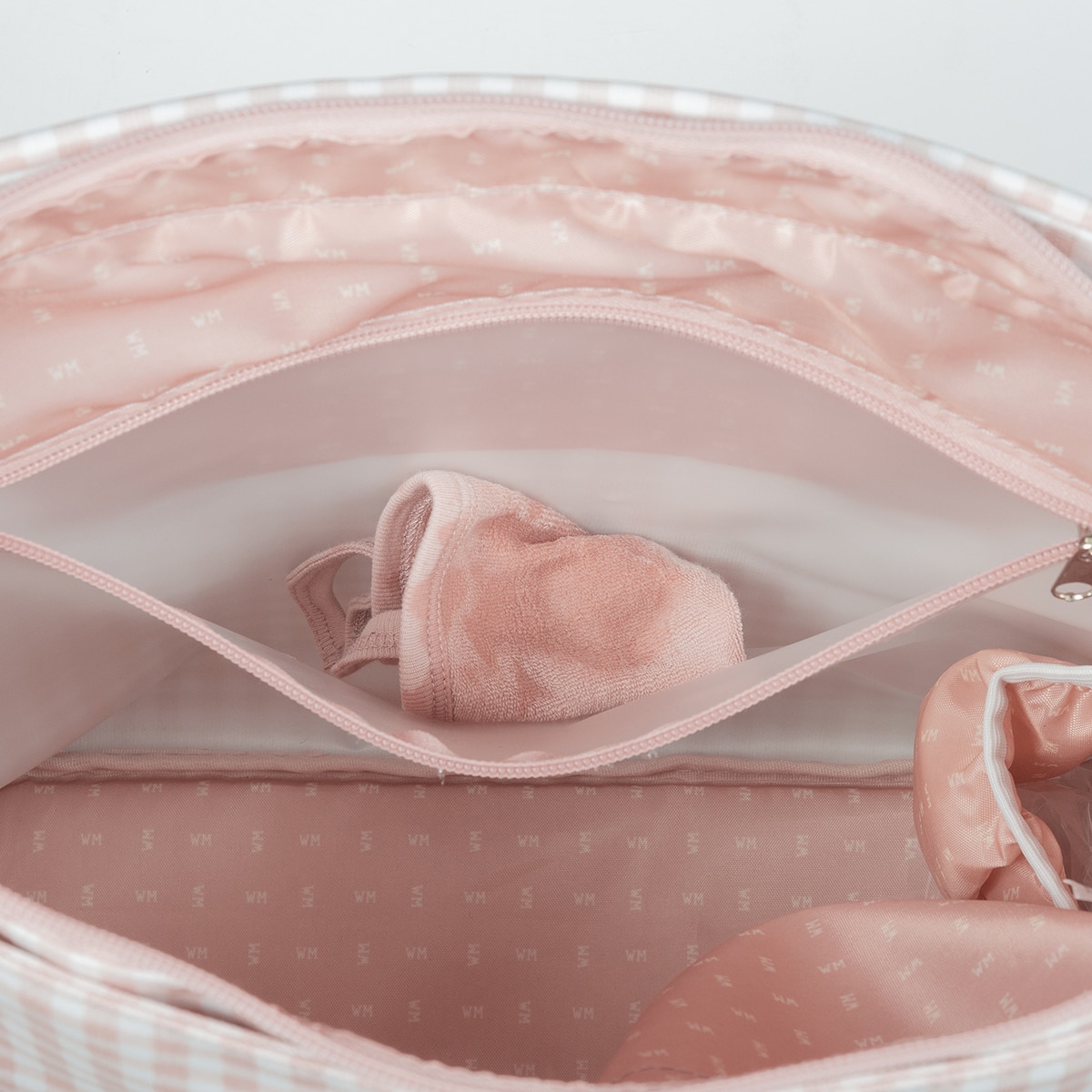 Bolso Canastilla Walking Mum I Love Vichy - Rosa Rosa-9