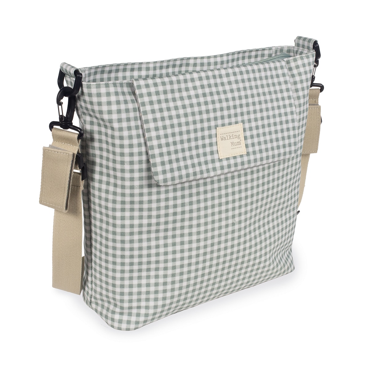Imagen 2 de Bolso Canastilla Walking Mum I Love Vichy - Verde Verde