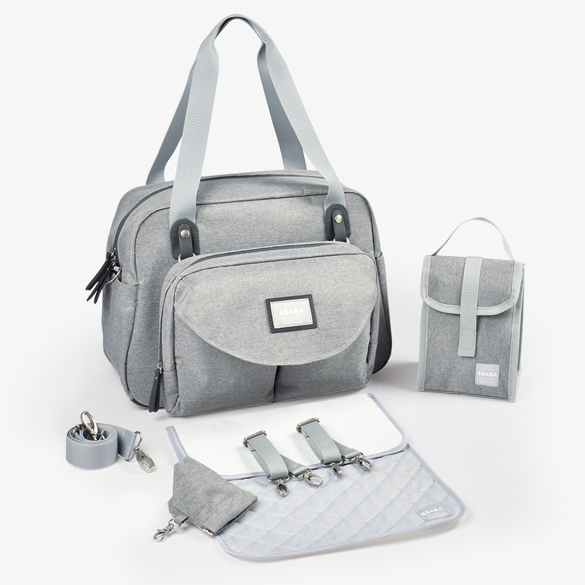 Bolso Cambiador Beaba Ginebra - Gris Gris-9