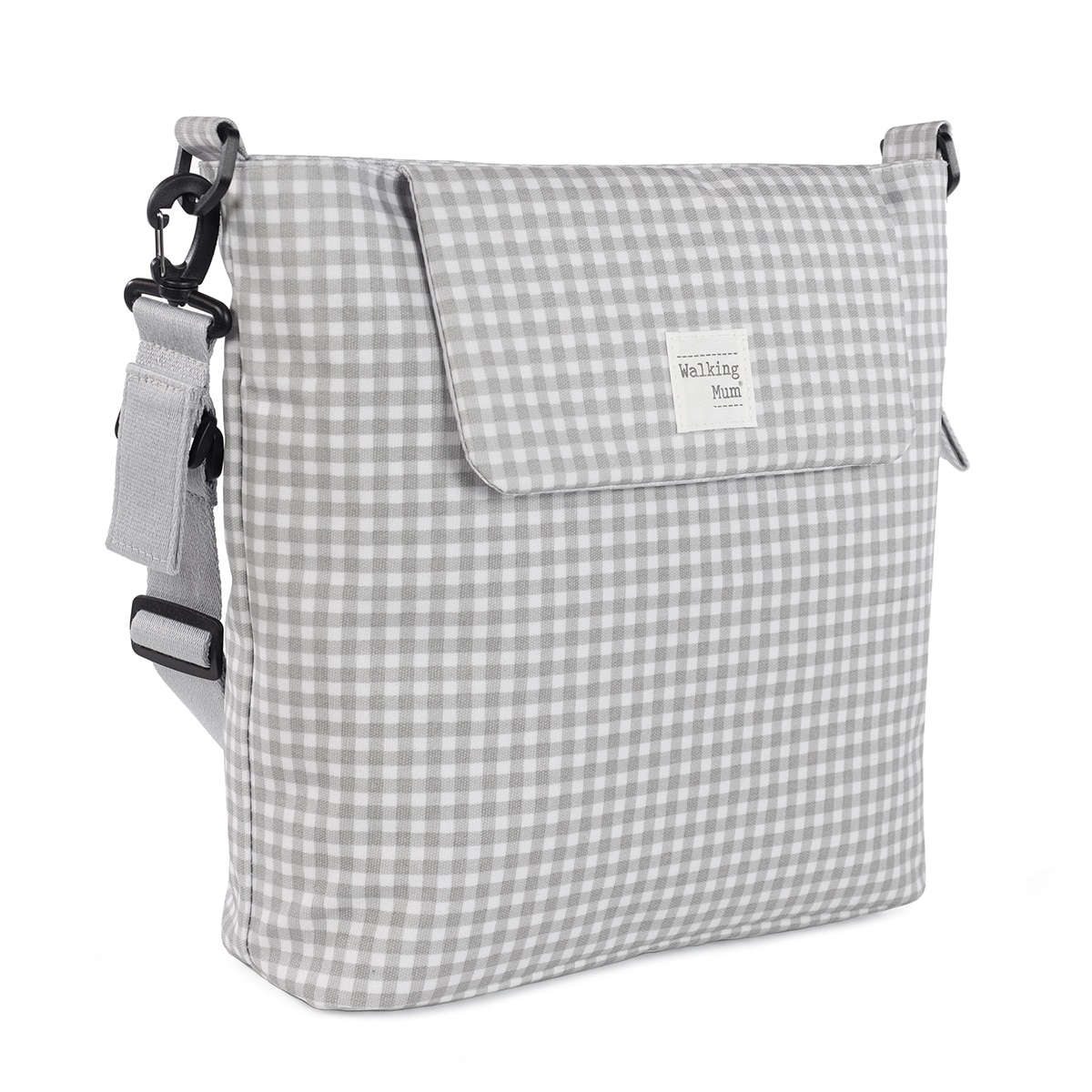 Bolso Canastilla Walking Mum I Love Vichy - Gris Gris-2