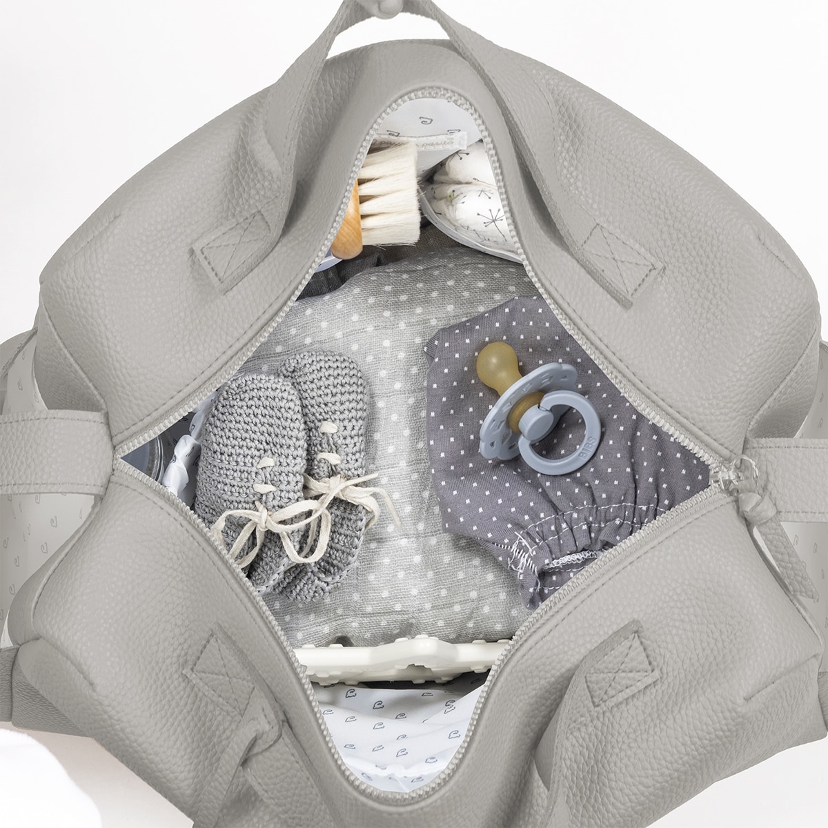 Bolso Cambiador Pasito a Pasito Icon polipiel - Gris claro Gris claro-10