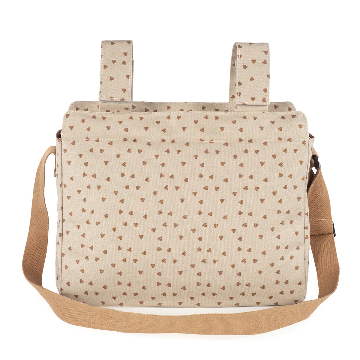 Bolso Canastilla Walking Mum Poppy corazones Teja Teja-5