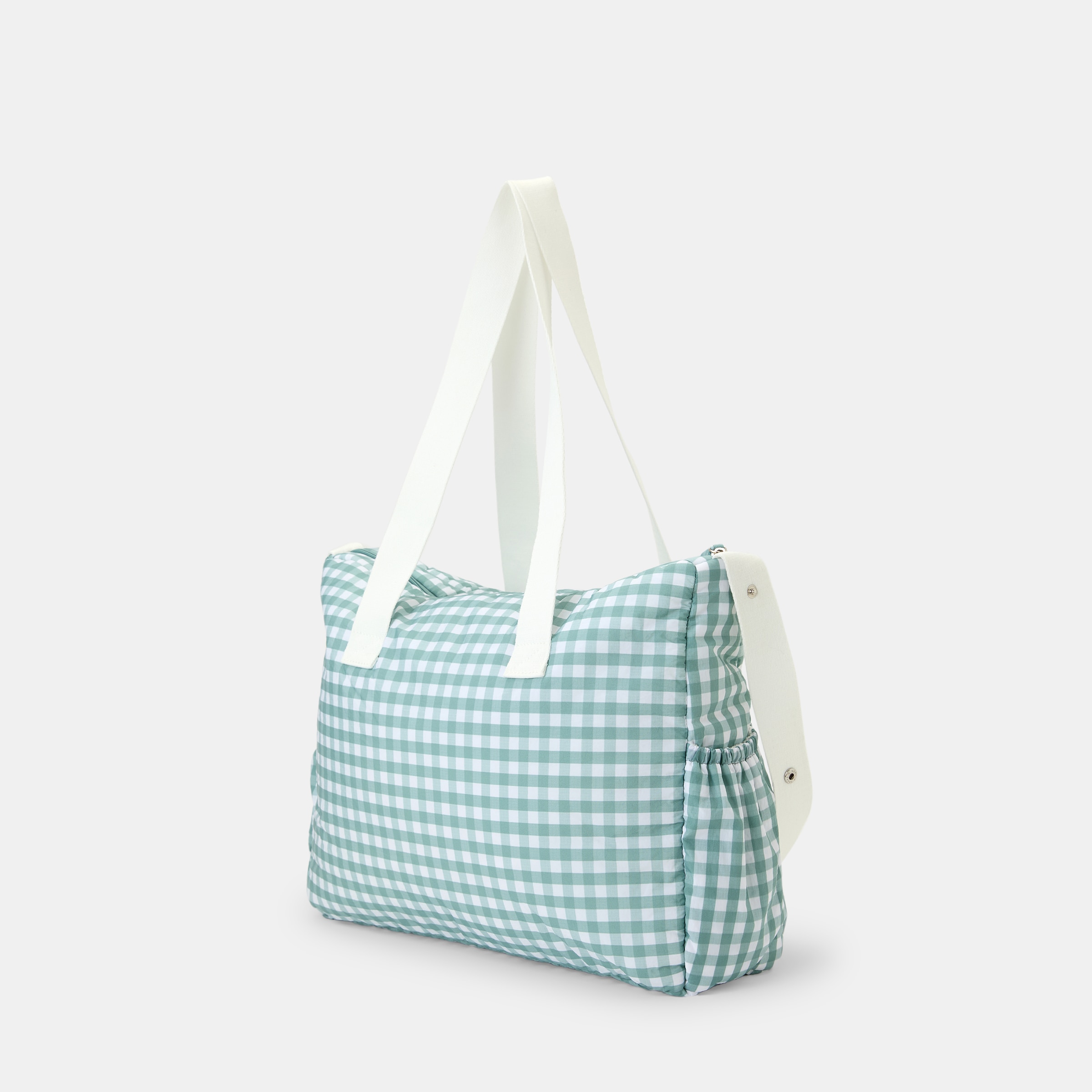 Mala de Enxoval Vichy Verde Azeitona-2