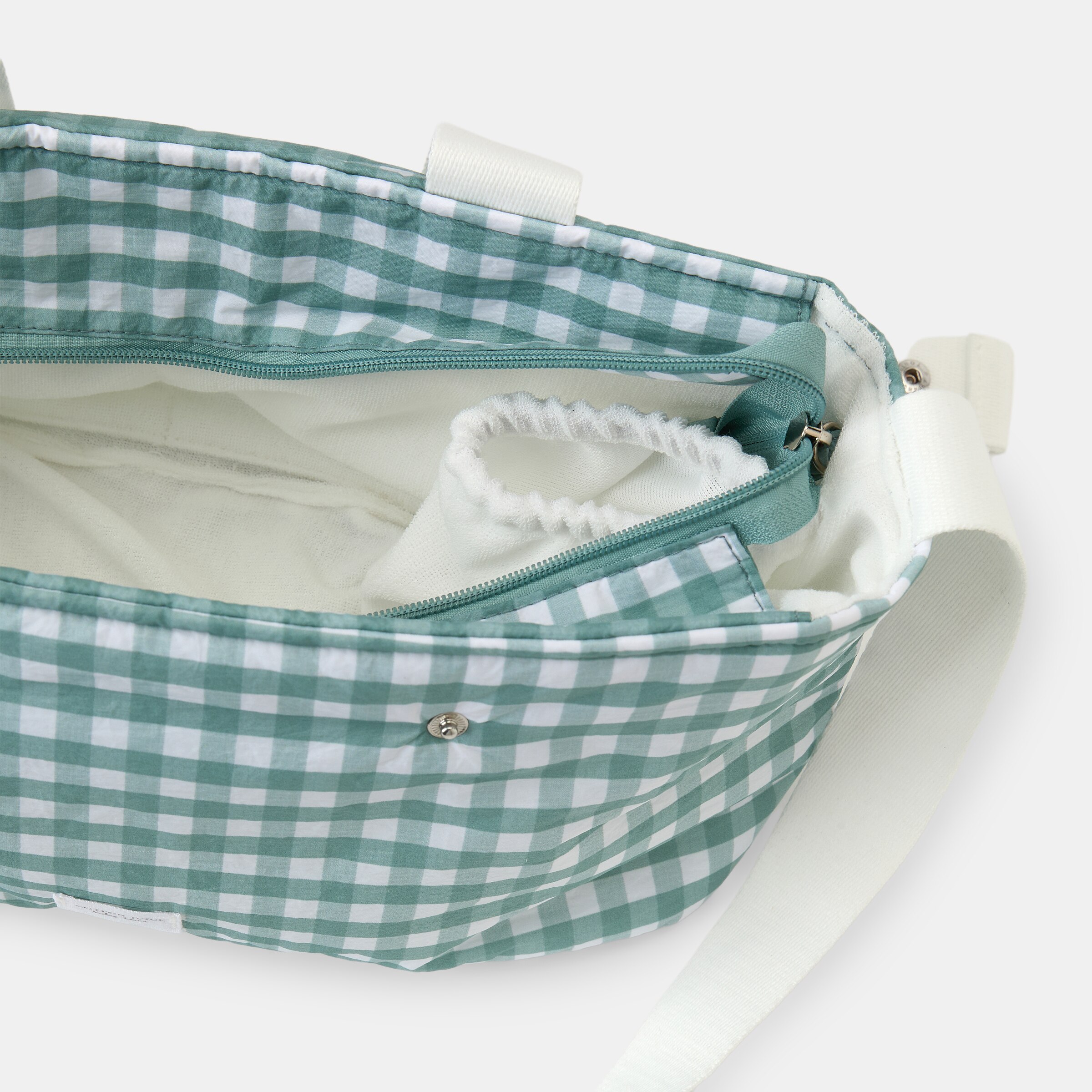 bolso Cotton Juice Home organizador vichy Verde Oliva Verde Oliva-3
