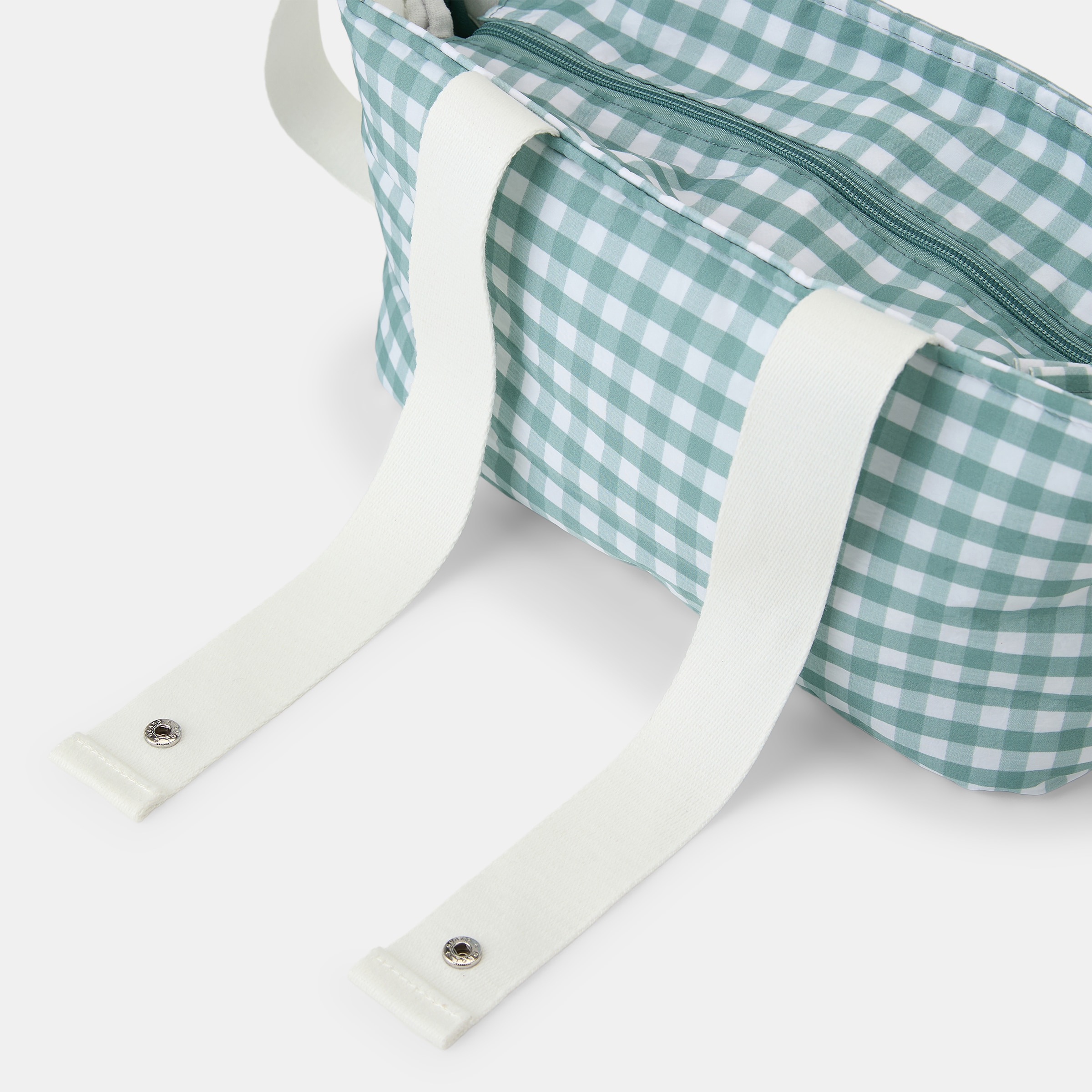 bolso Cotton Juice Home organizador vichy Verde Oliva Verde Oliva-4