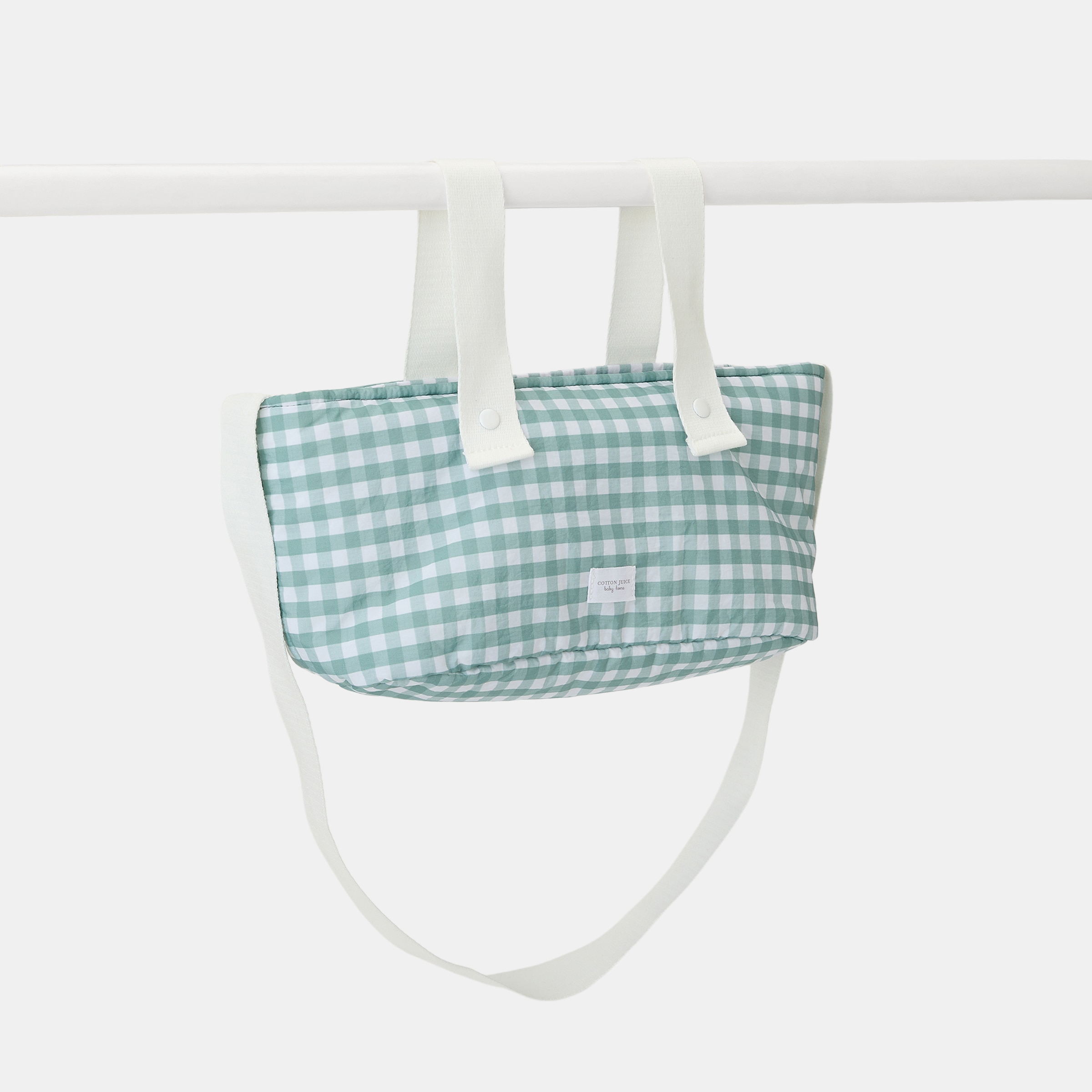 bolso Cotton Juice Home organizador vichy Verde Oliva Verde Oliva-5