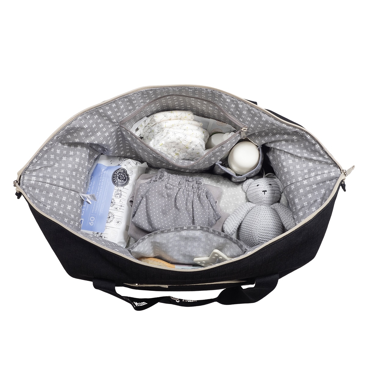 Bolso XL Walking Mum Eco Mum - Negro Negro-11
