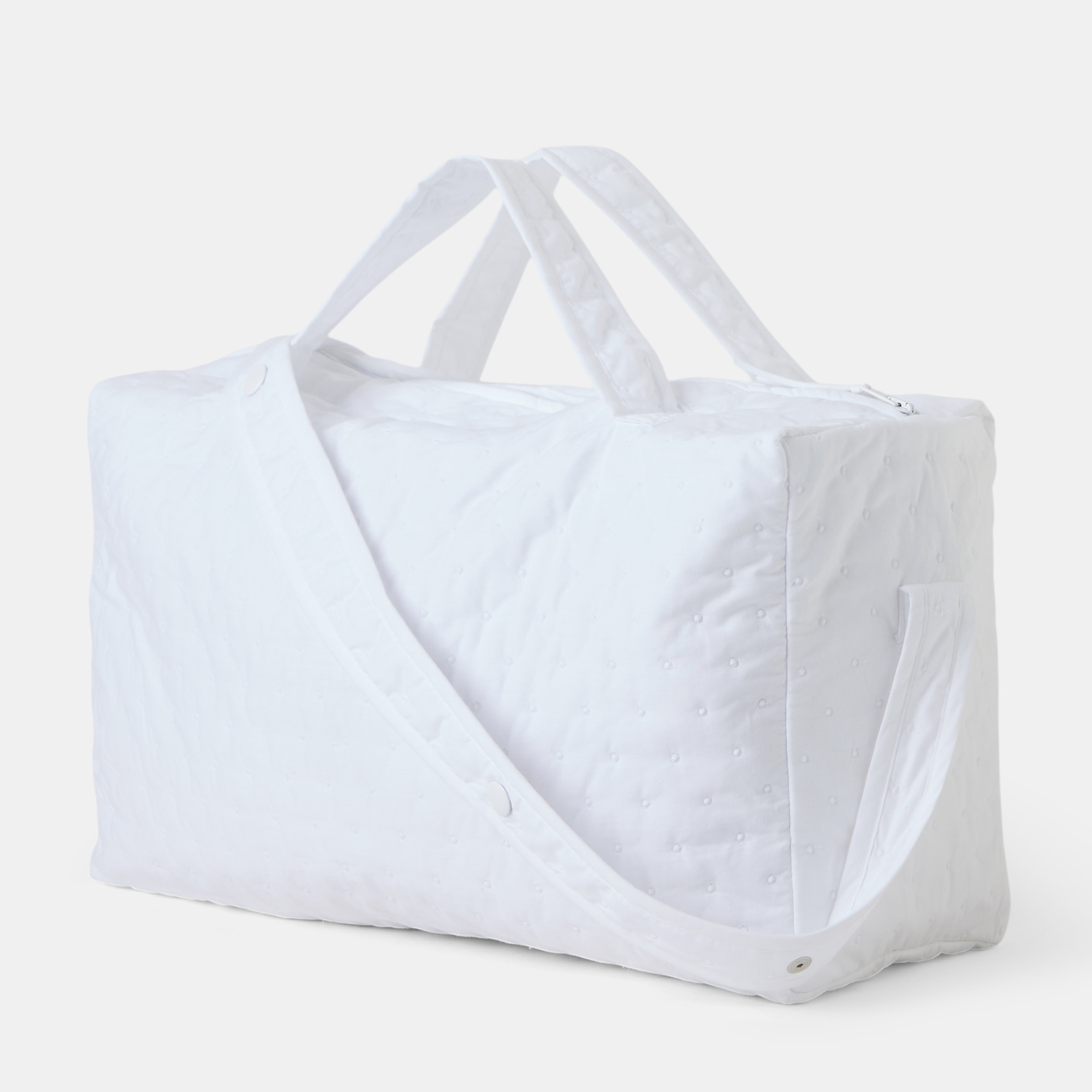 Mala de Enxoval Newborn com Relevos Branco-2