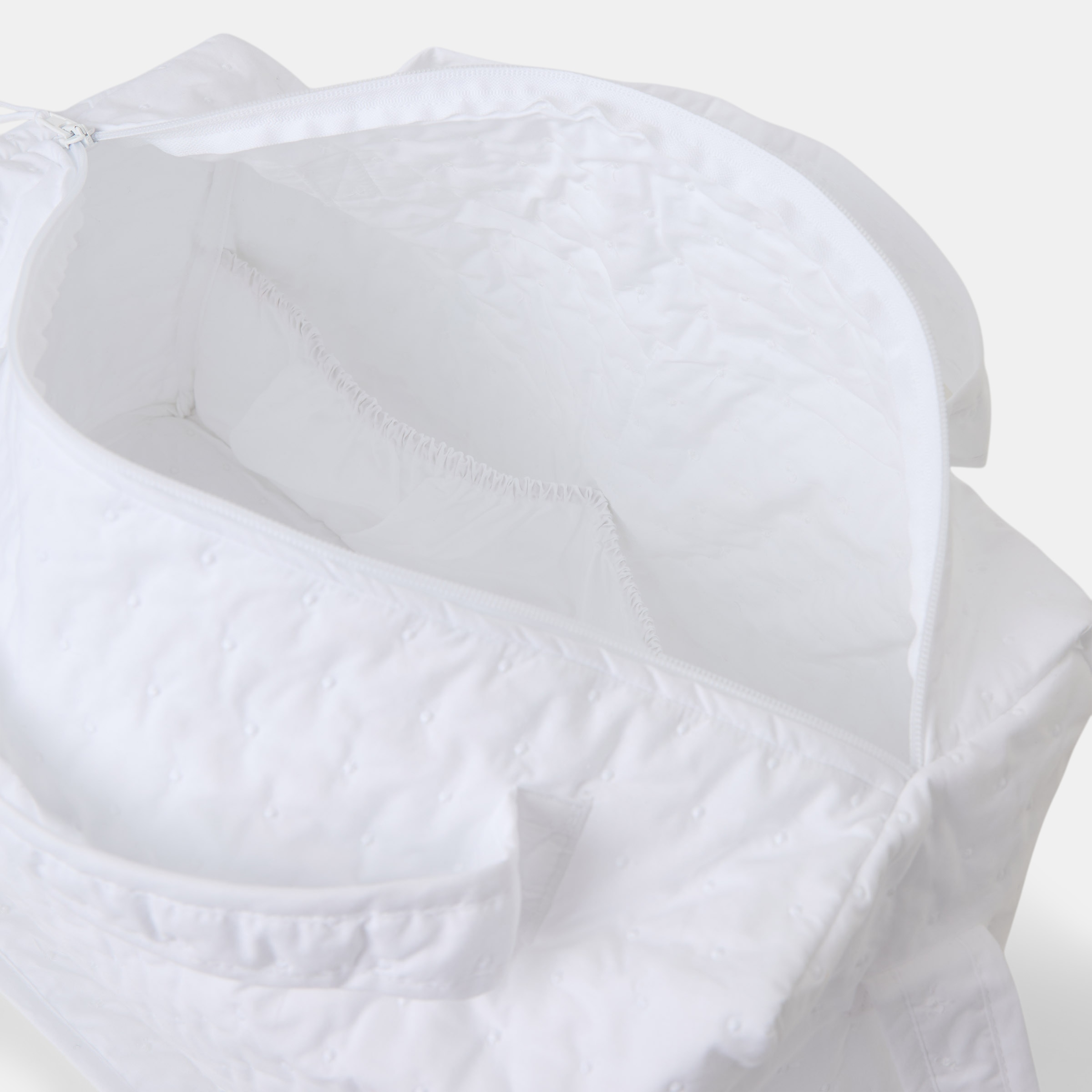 Mala de Enxoval Newborn com Relevos Branco-3
