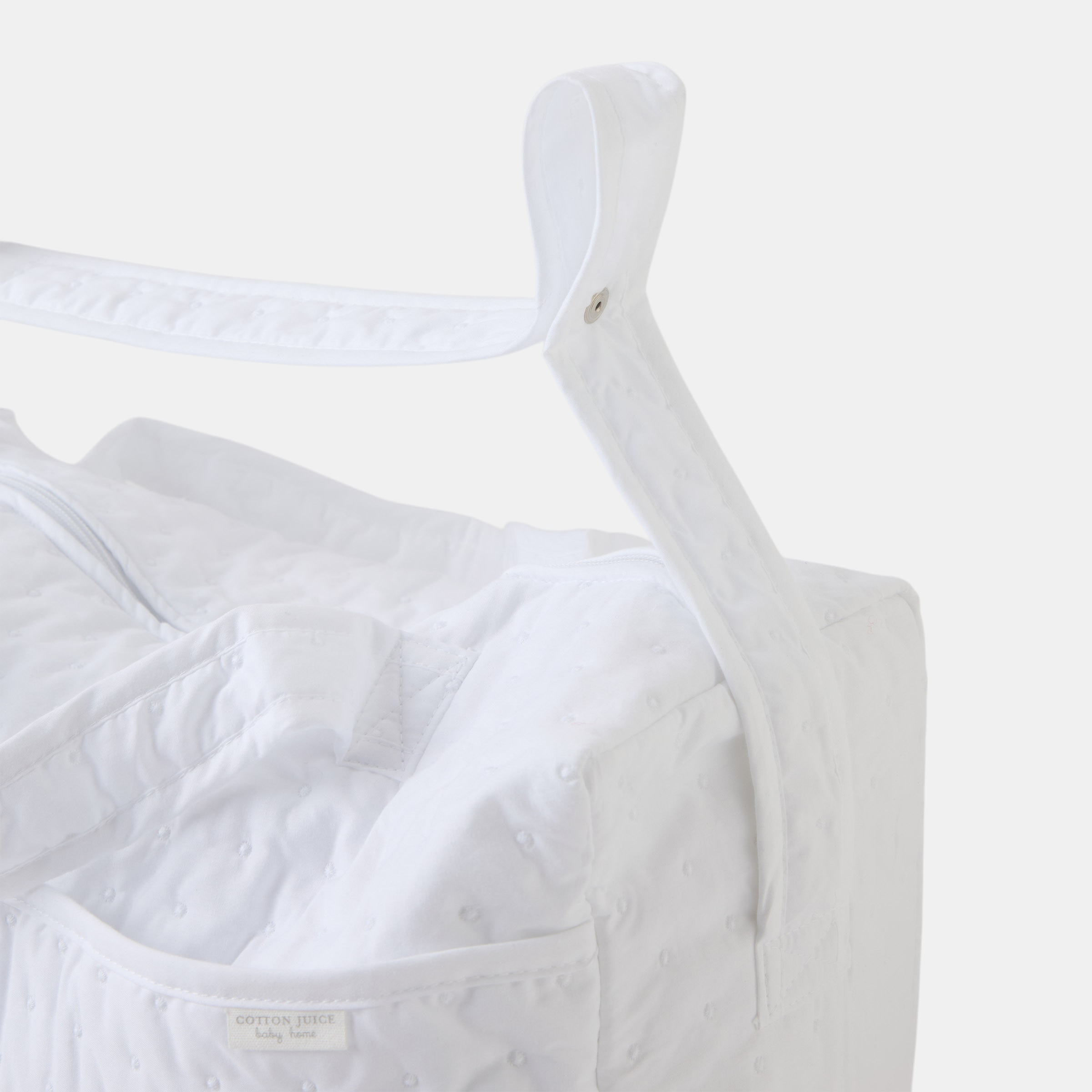 Mala de Enxoval Newborn com Relevos Branco-4