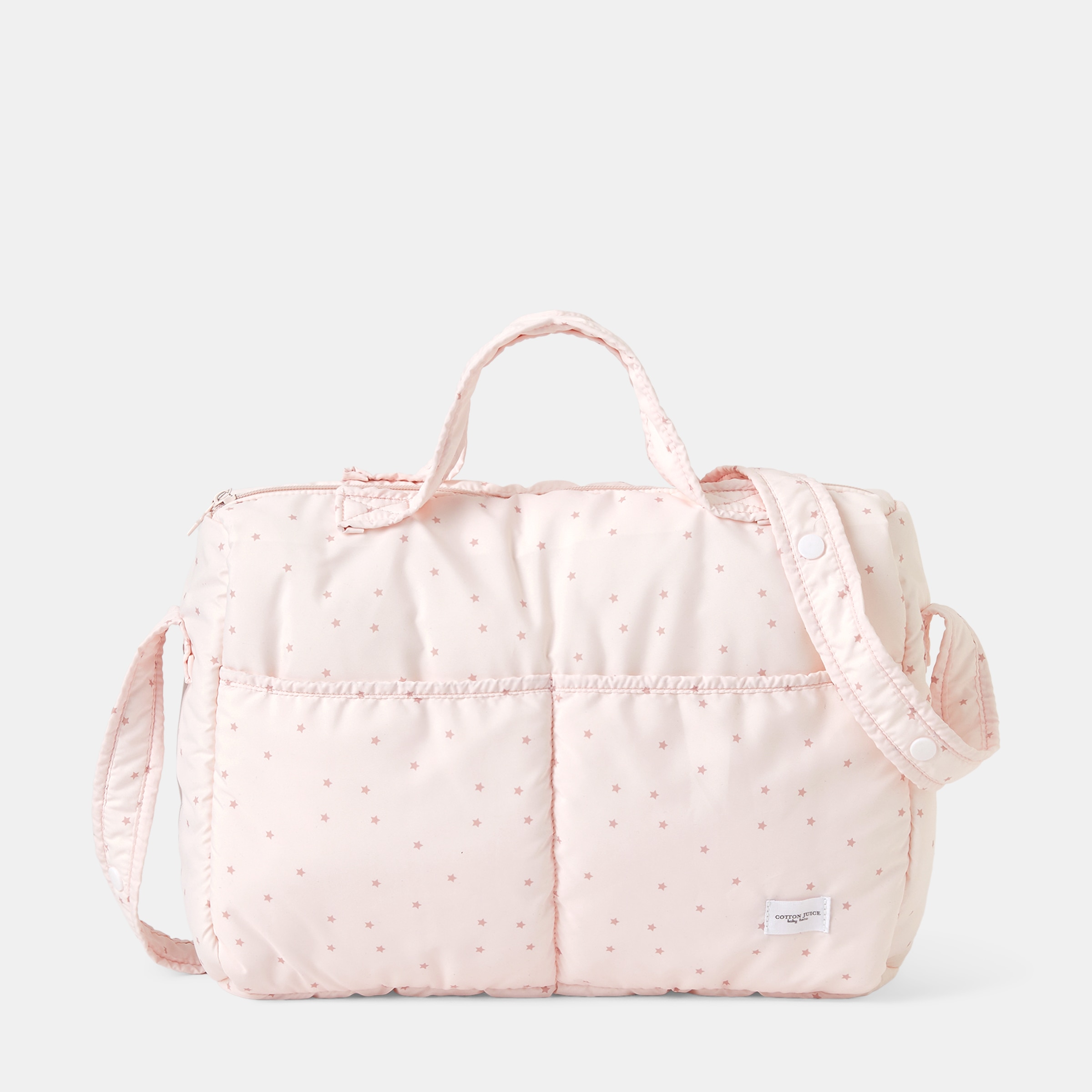 Bolsa canastilla Cotton Juice Baby Home básico estrellas de bebé - Rosa Rosa-1
