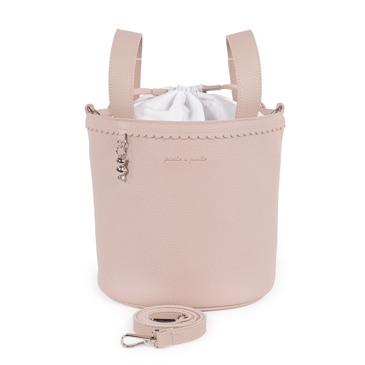 Bolso Bucket Pasito a Pasito Icon - Rosa Rosa-2