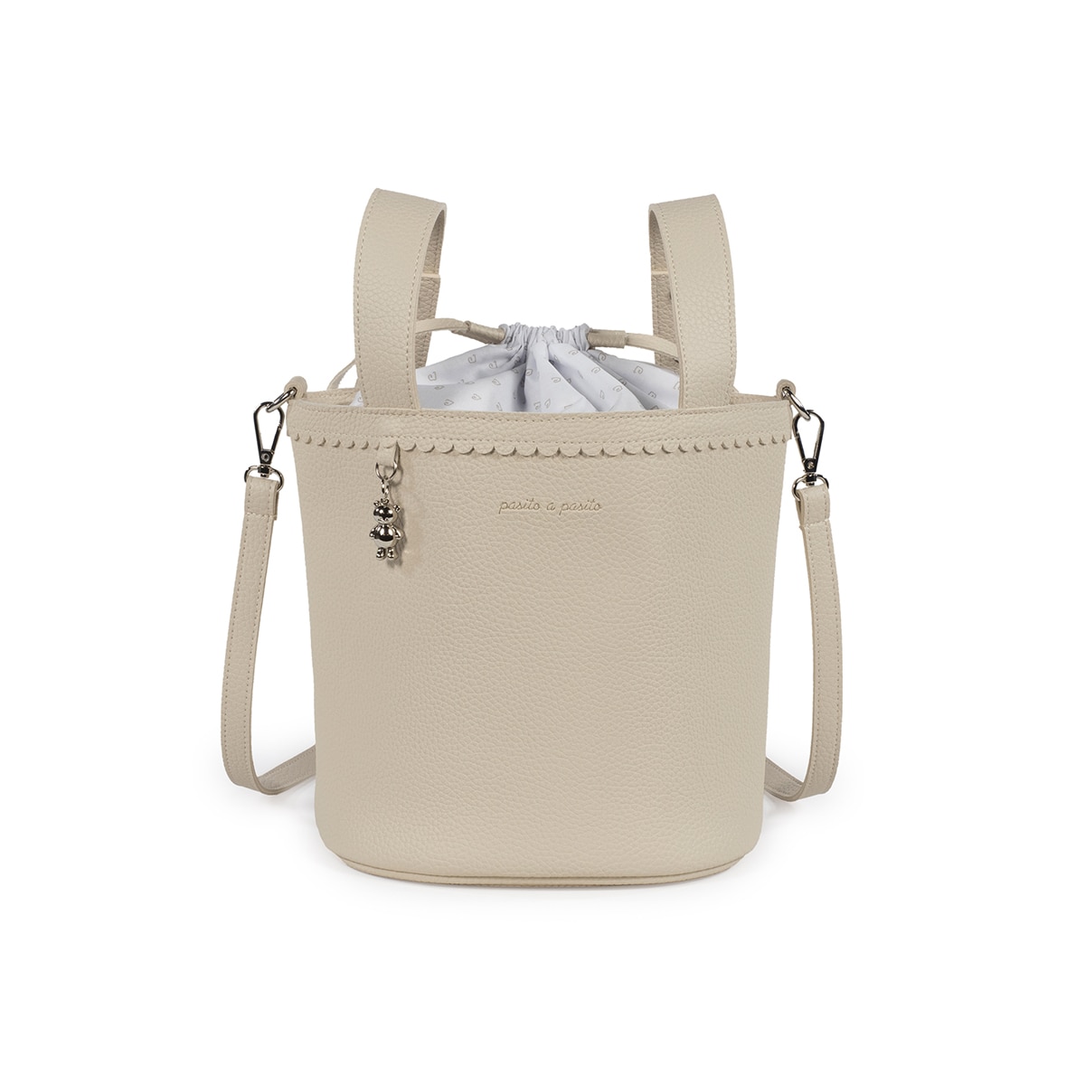 Bolso Bucket Pasito a Pasito Icon - Natural Natural-1