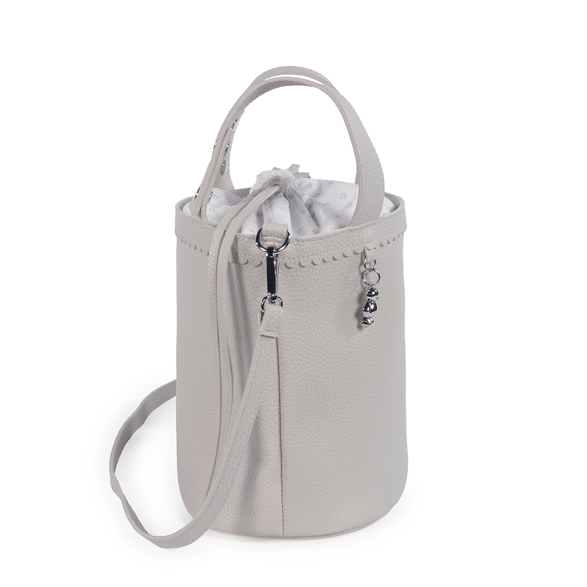 Bolso Bucket Pasito a Pasito Icon - Gris Gris-6