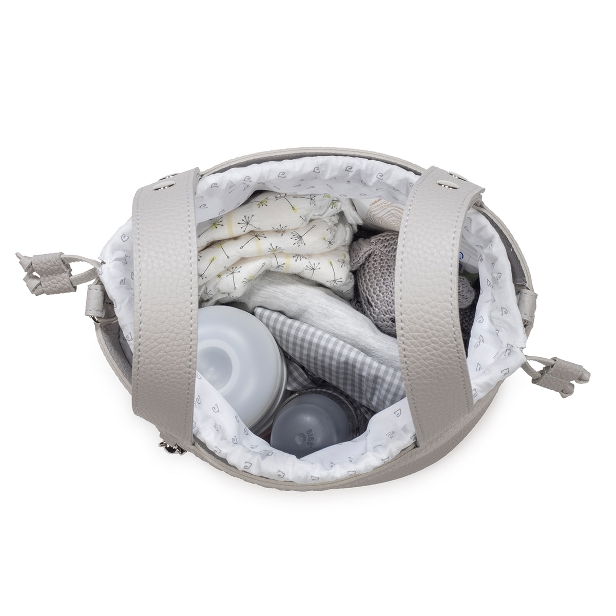 Bolso Bucket Pasito a Pasito Icon - Gris Gris-9