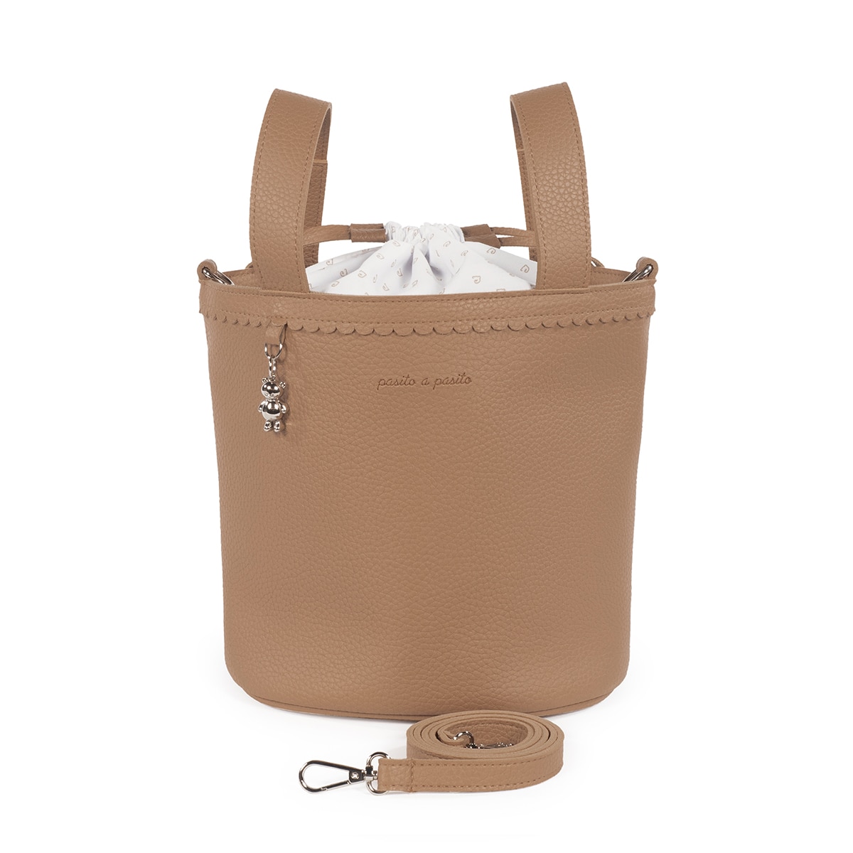Bolso Bucket Pasito a Pasito Icon - Camel Camel-2