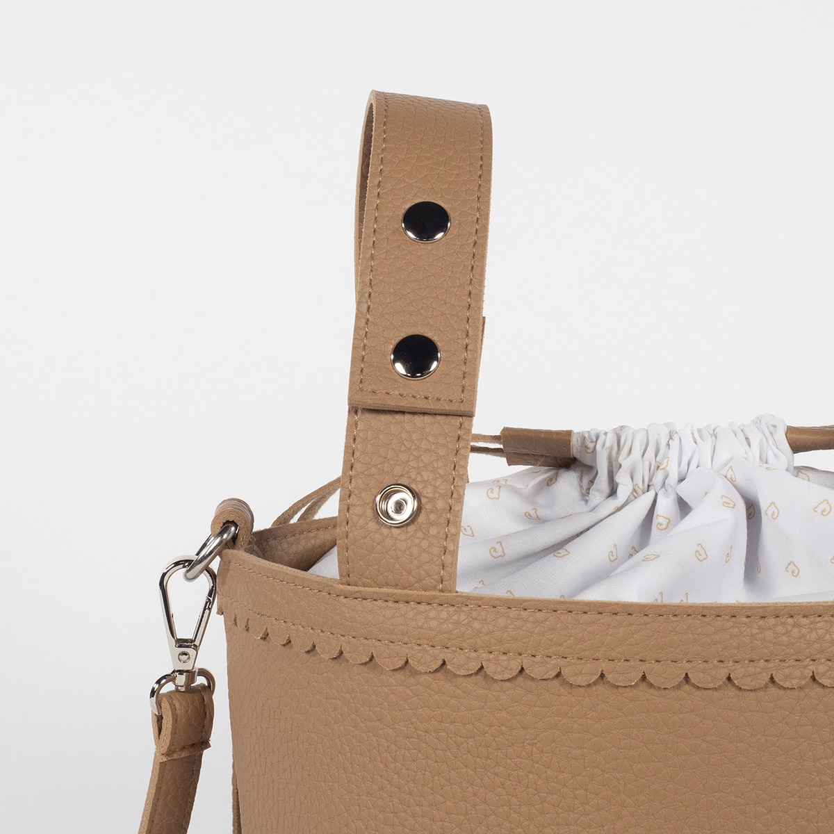 Bolso Bucket Pasito a Pasito Icon - Camel Camel-4