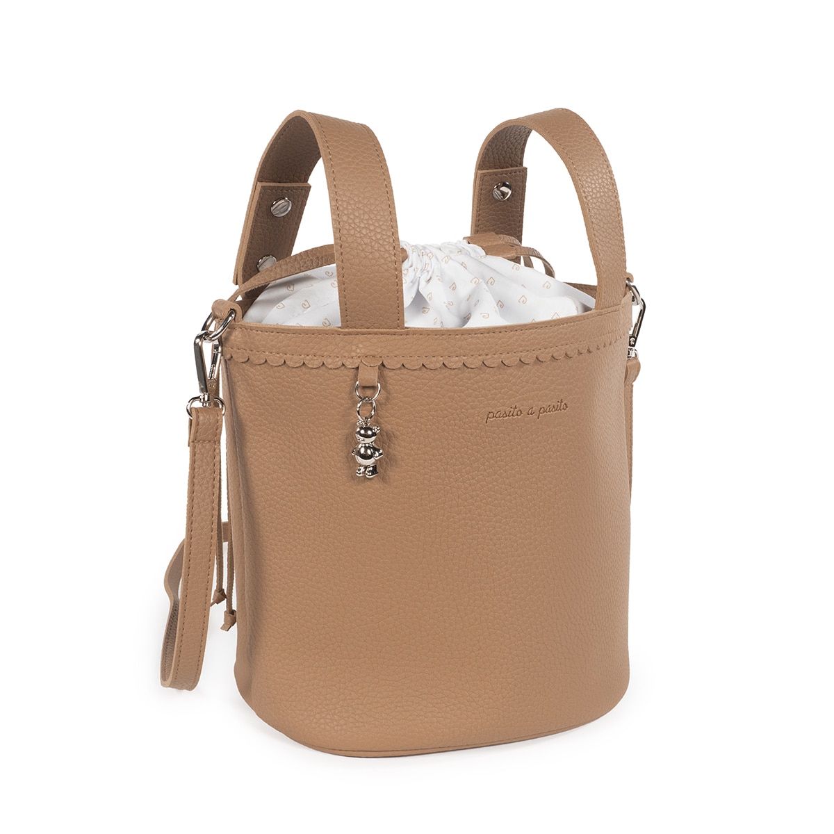 Bolso Bucket Pasito a Pasito Icon - Camel Camel-5