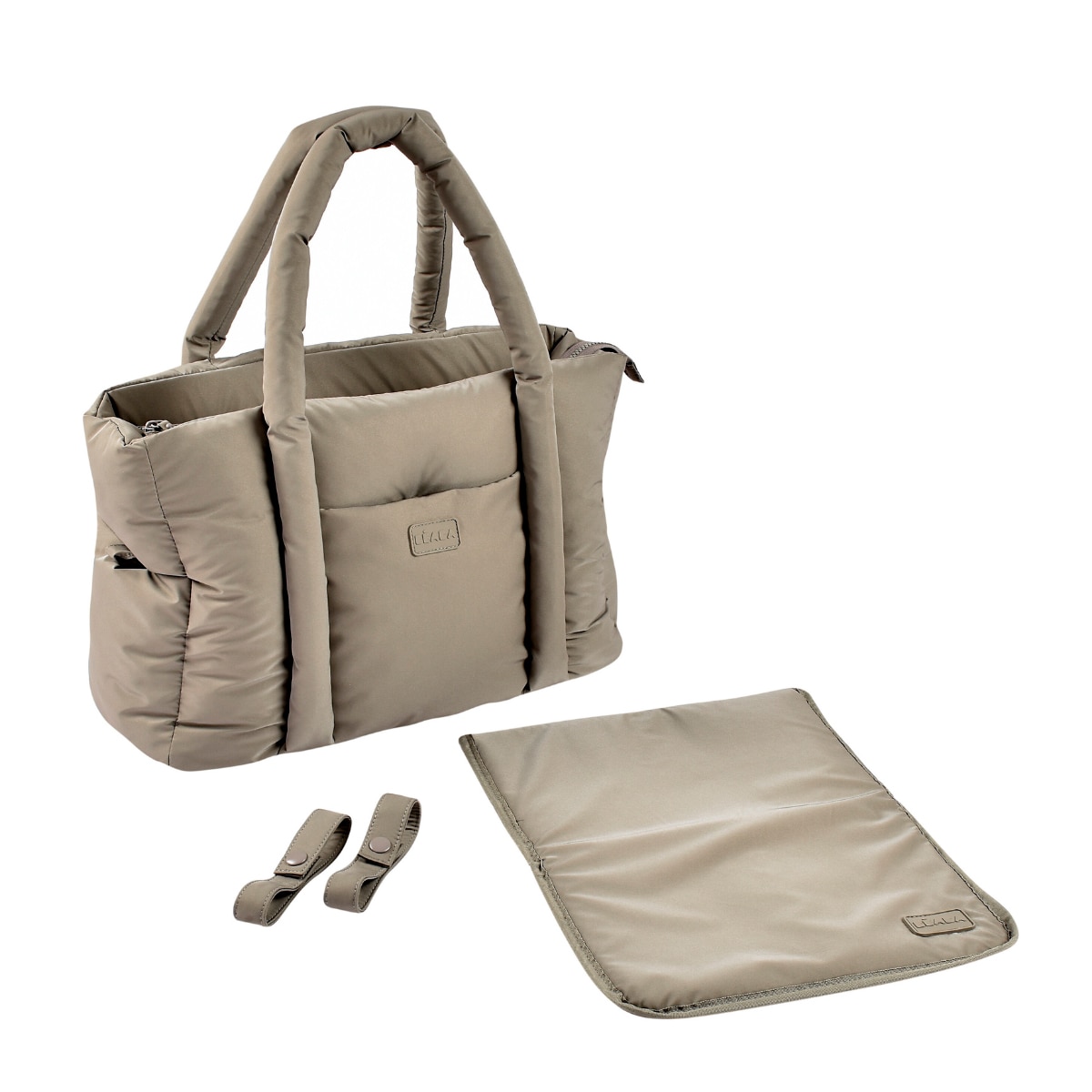 Imagen 2 de Bolso Cambiador Béaba Paris Puffy - Gris oscuro Topo