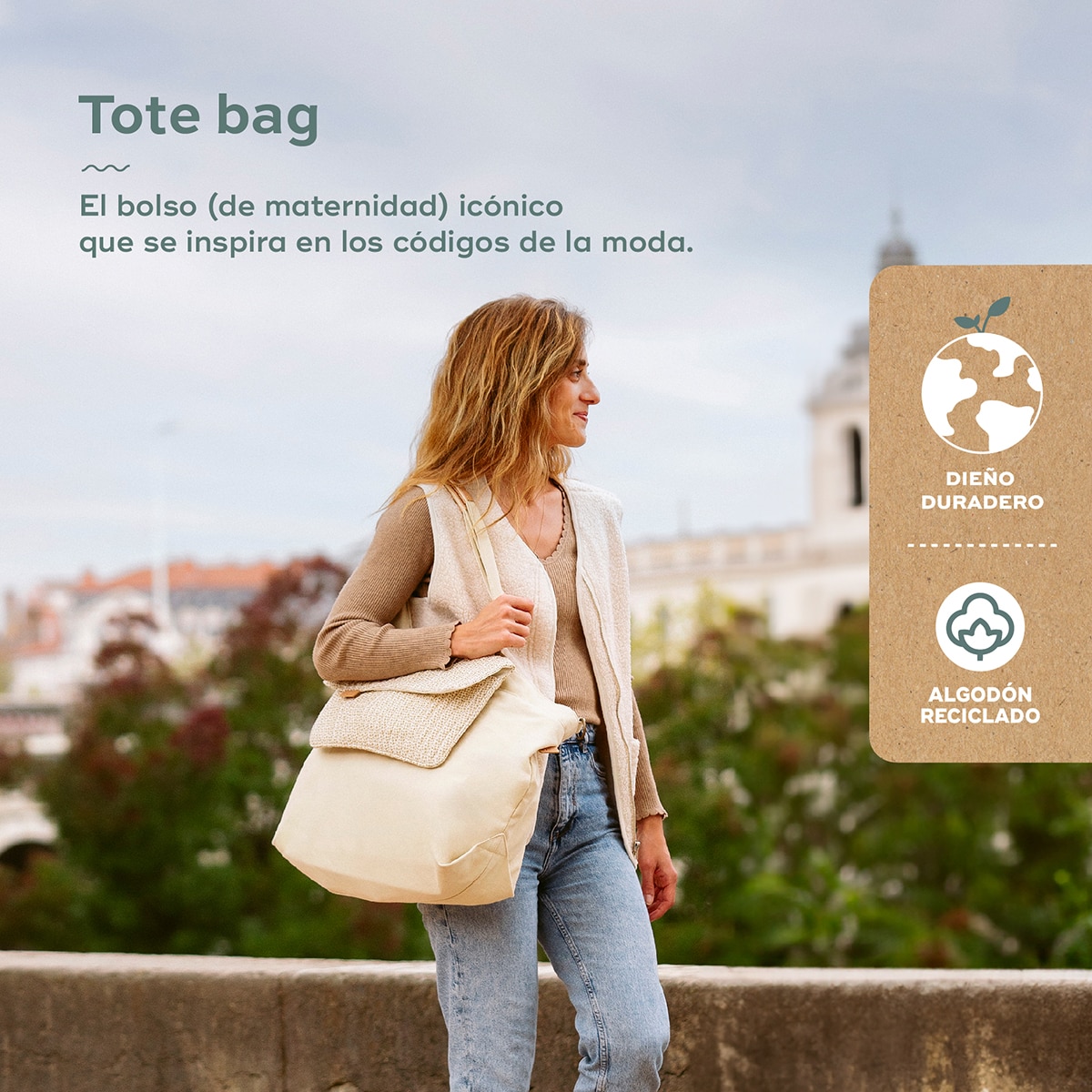 Bolso maternal Babymoov Tote Bag - Blanco Blanco-2
