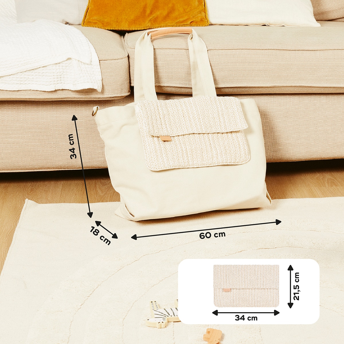 Bolso maternal Babymoov Tote Bag - Blanco Blanco-7