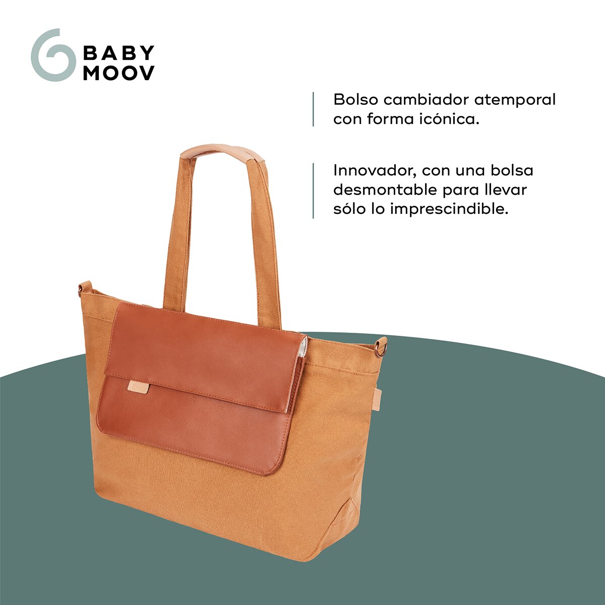 Mala de Maternidade Tote Bag Castanho-claro-3