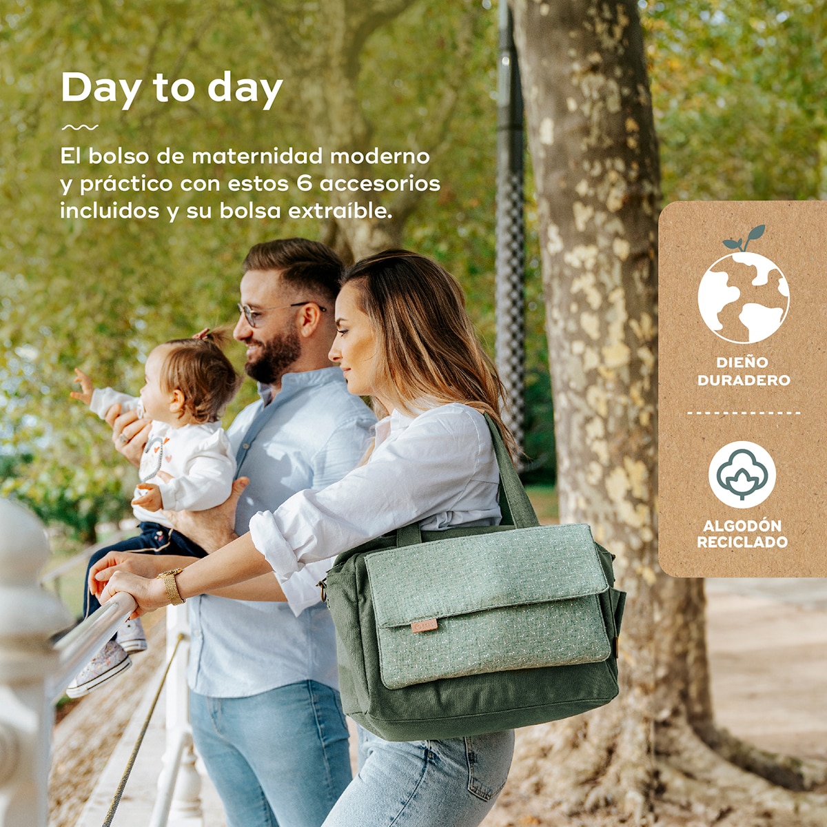 Bolso maternal Babymoov Day to Day - Verde claro Verde claro-2