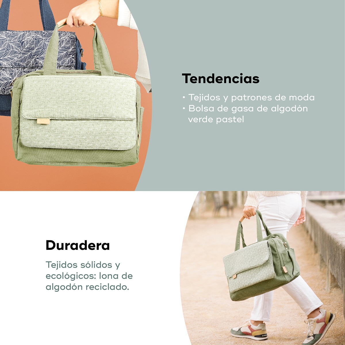 Bolso maternal Babymoov Day to Day - Verde claro Verde claro-5