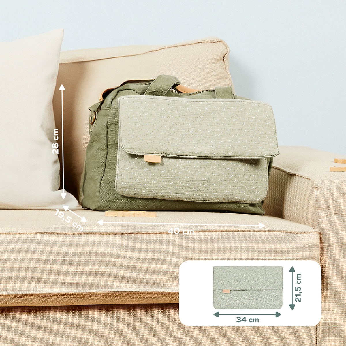 Bolso maternal Babymoov Day to Day - Verde claro Verde claro-7