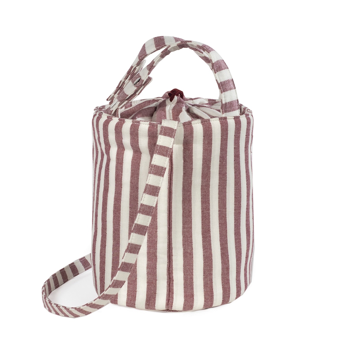 Mala Bucket Cherry Risca Grená-3